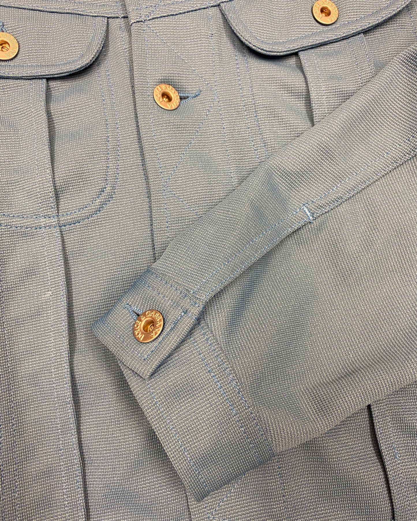 Dolce & Gabbana 2000s Light Rider Jacket Bright Blue