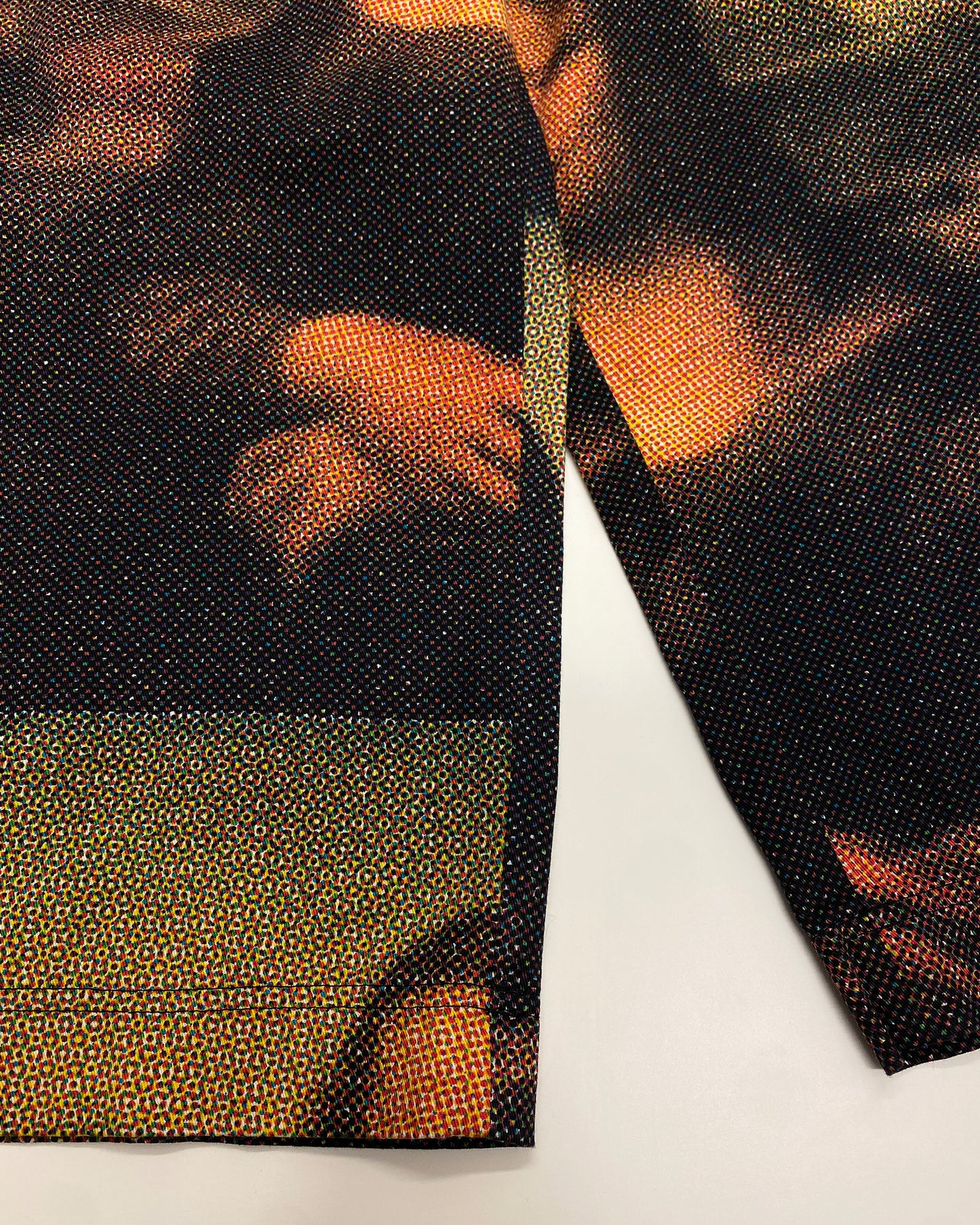 Dolce & Gabbana 1990s Mona Lisa All Over Print Capri Pants Multicolor