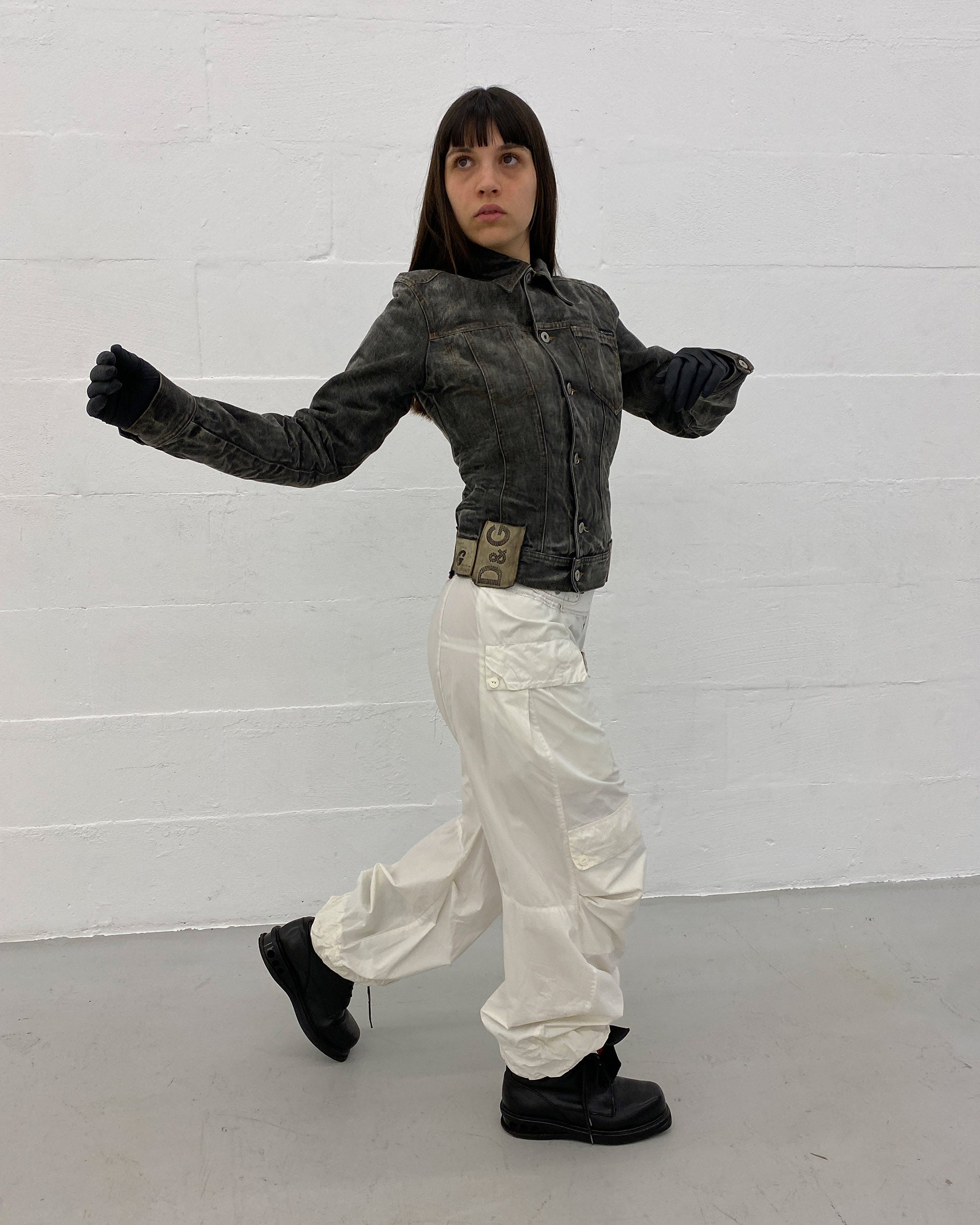 Dolce & Gabbana AW2003 Multi Patch Denim Jacket Grey – knudpeters