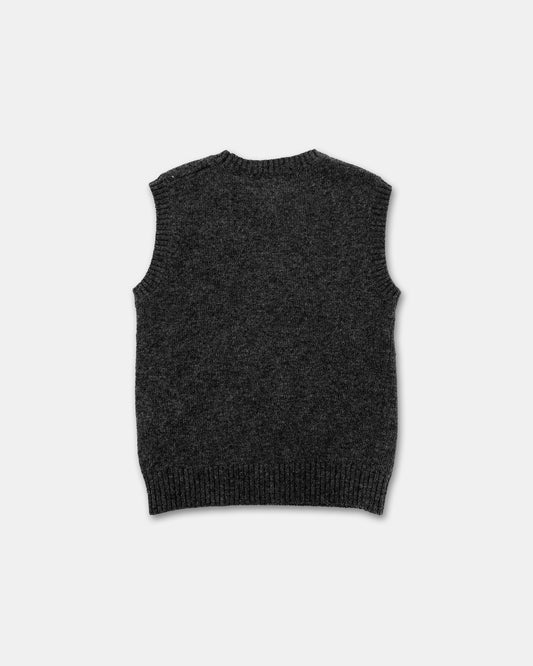 Dolce & Gabbana 2000s Knit Sweater Vest Dark Grey