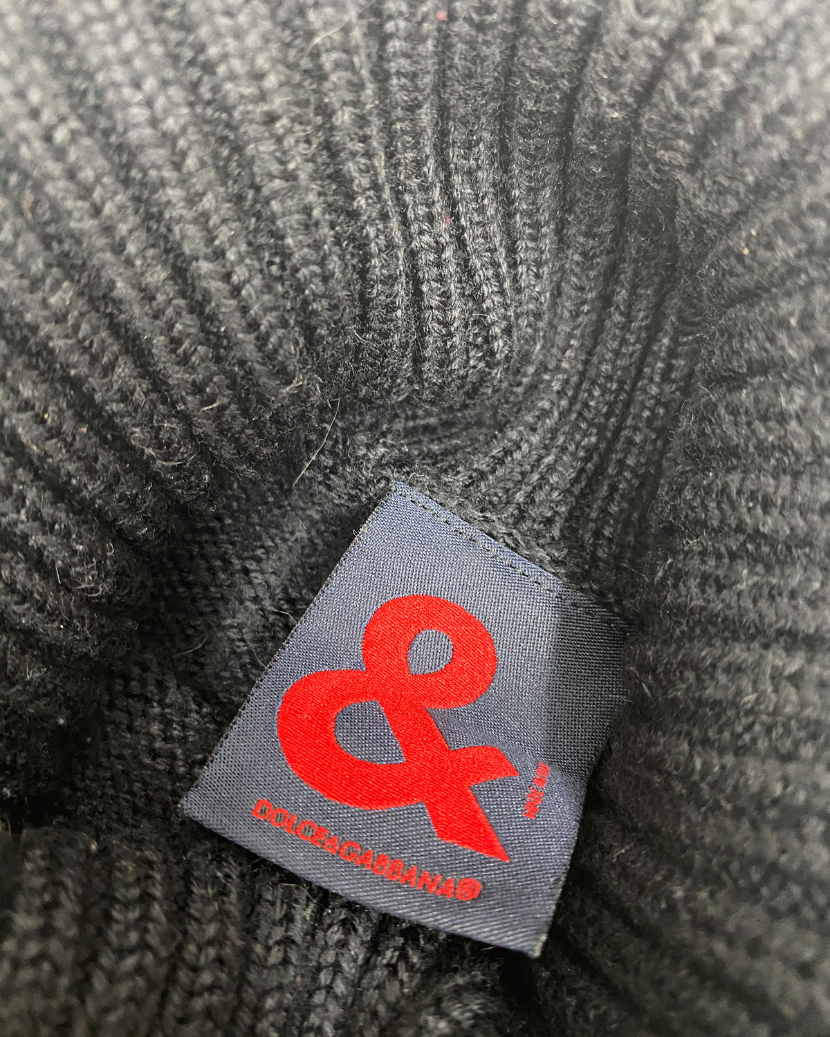 Dolce & Gabbana 2000s Number 3 Knit Wool Sweater Vest Black