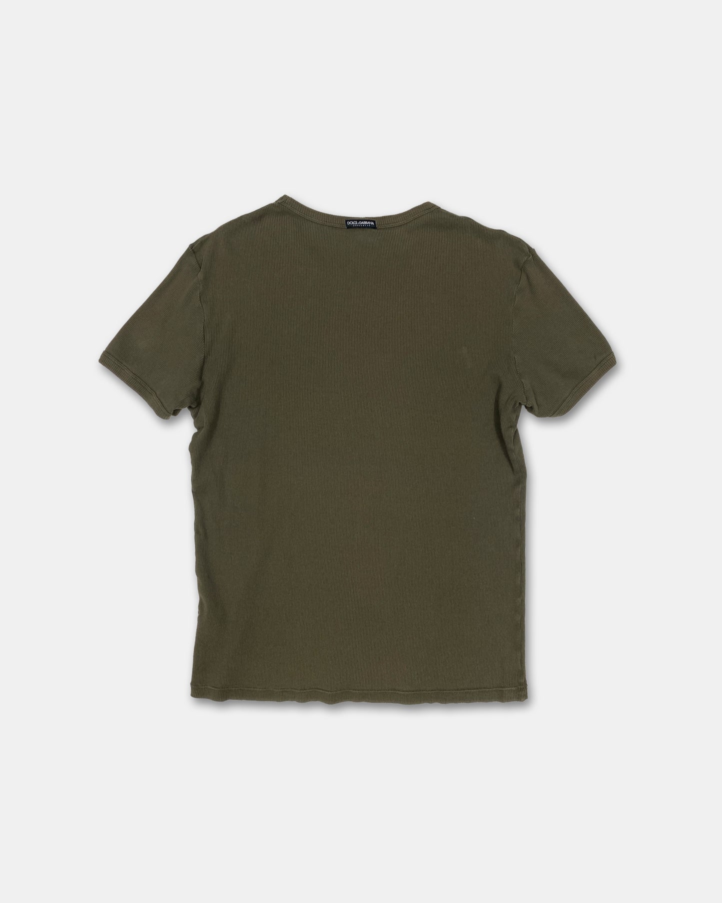 Dolce & Gabbana Underwear 2010s Ribbed T-Shirt Green