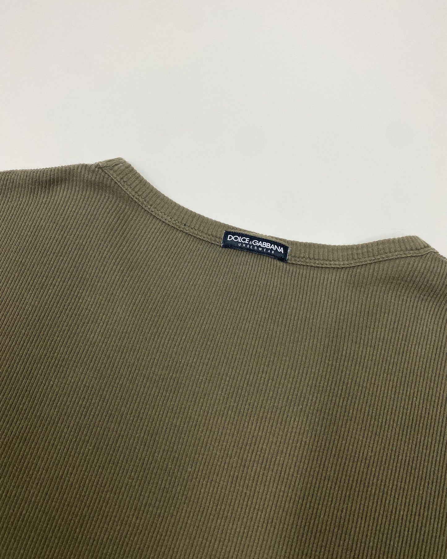 Dolce & Gabbana Underwear 2010s Ribbed T-Shirt Green