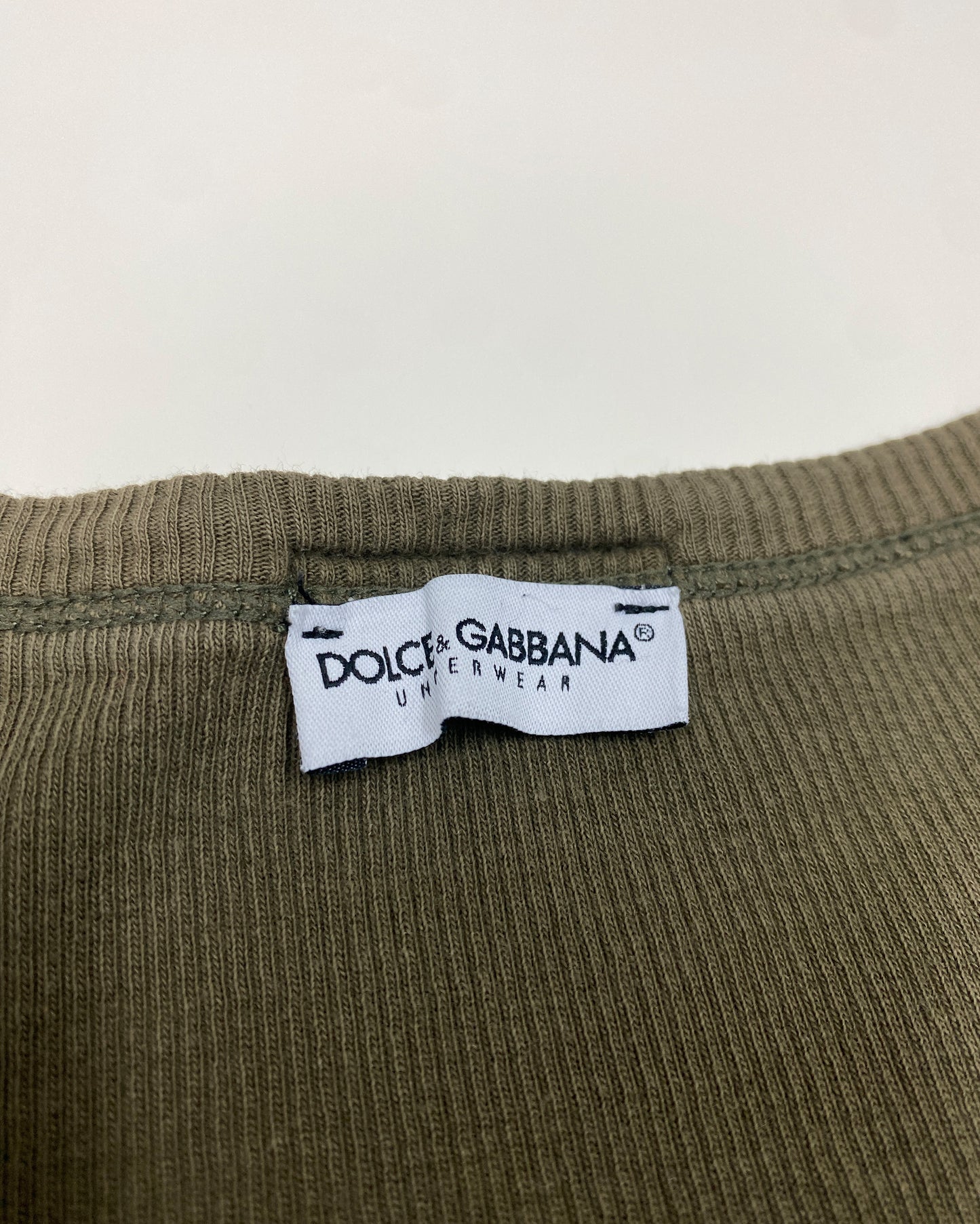 Dolce & Gabbana Underwear 2010s Ribbed T-Shirt Green