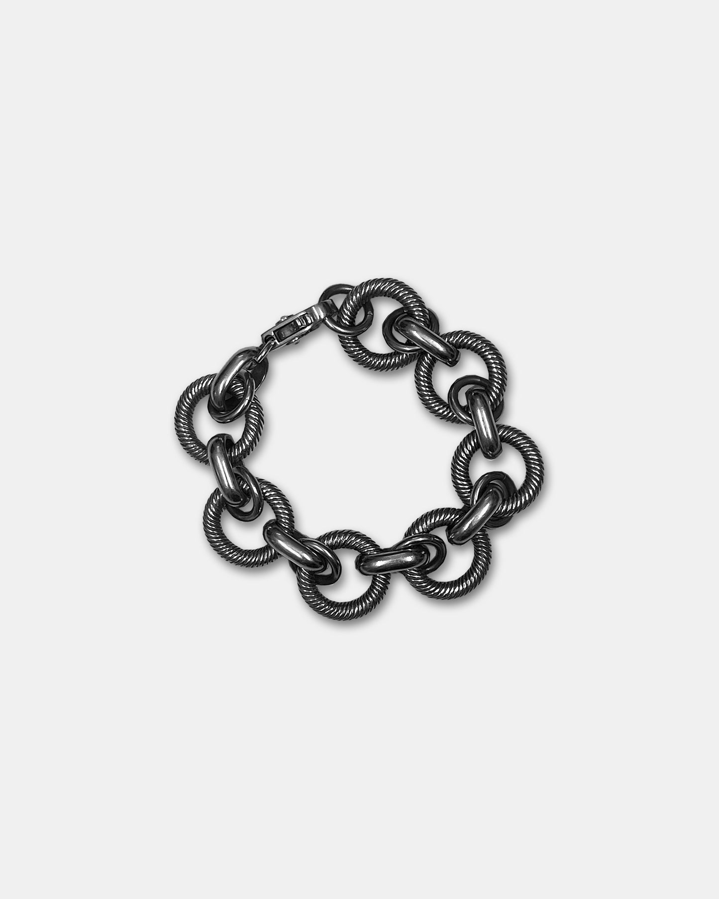 Dolce & Gabbana 2000s Chunky Ring Link Bracelet Metallic Silver