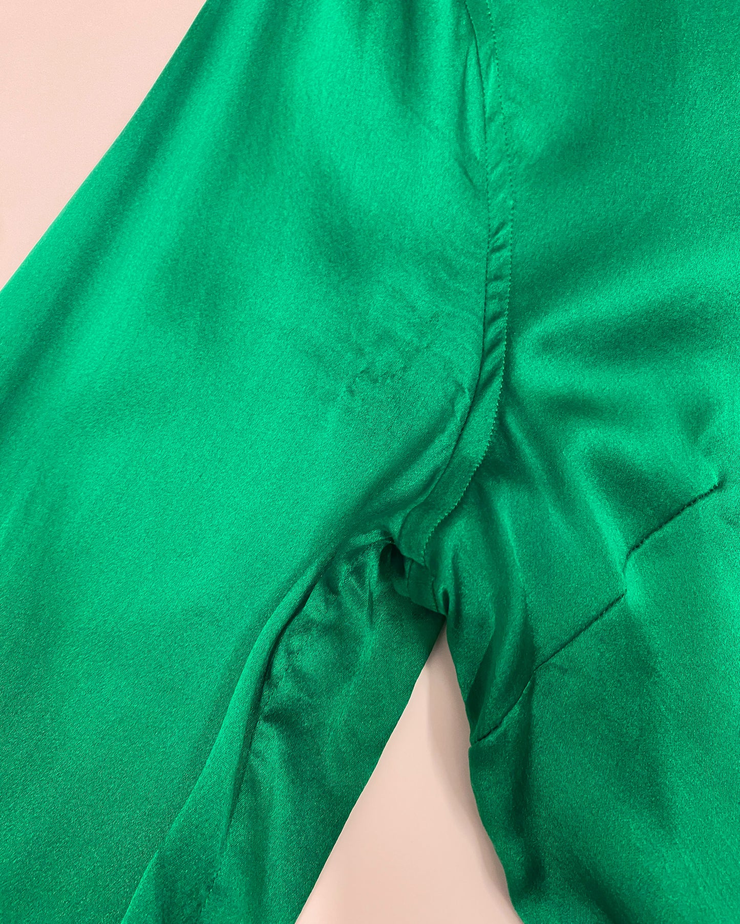 Dolce & Gabbana 2010s Silk Shirt Top Green