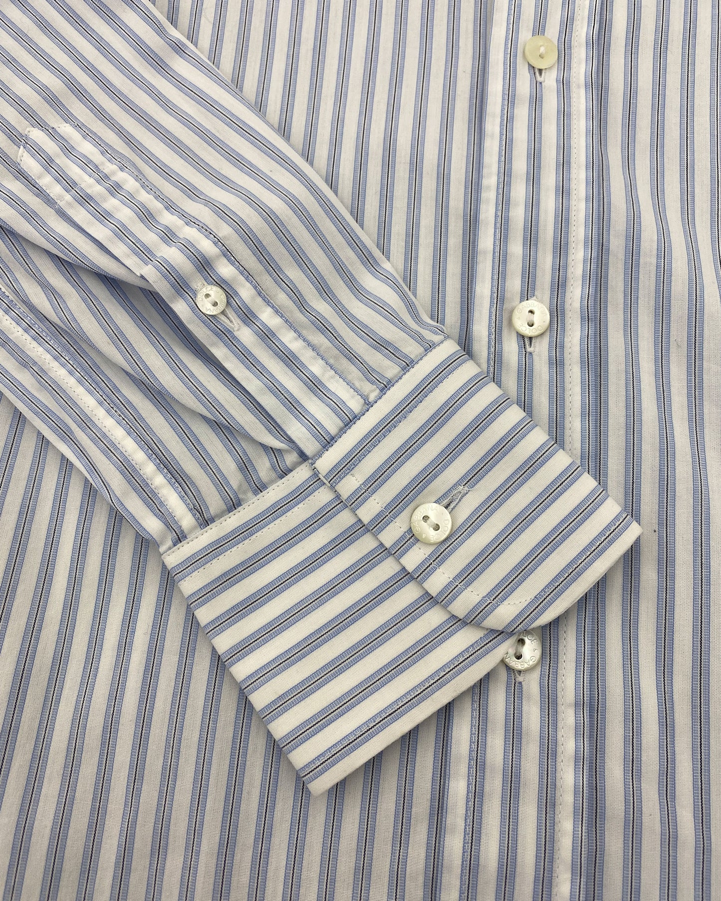Dolce & Gabbana 2010s Striped Shirt Light Blue