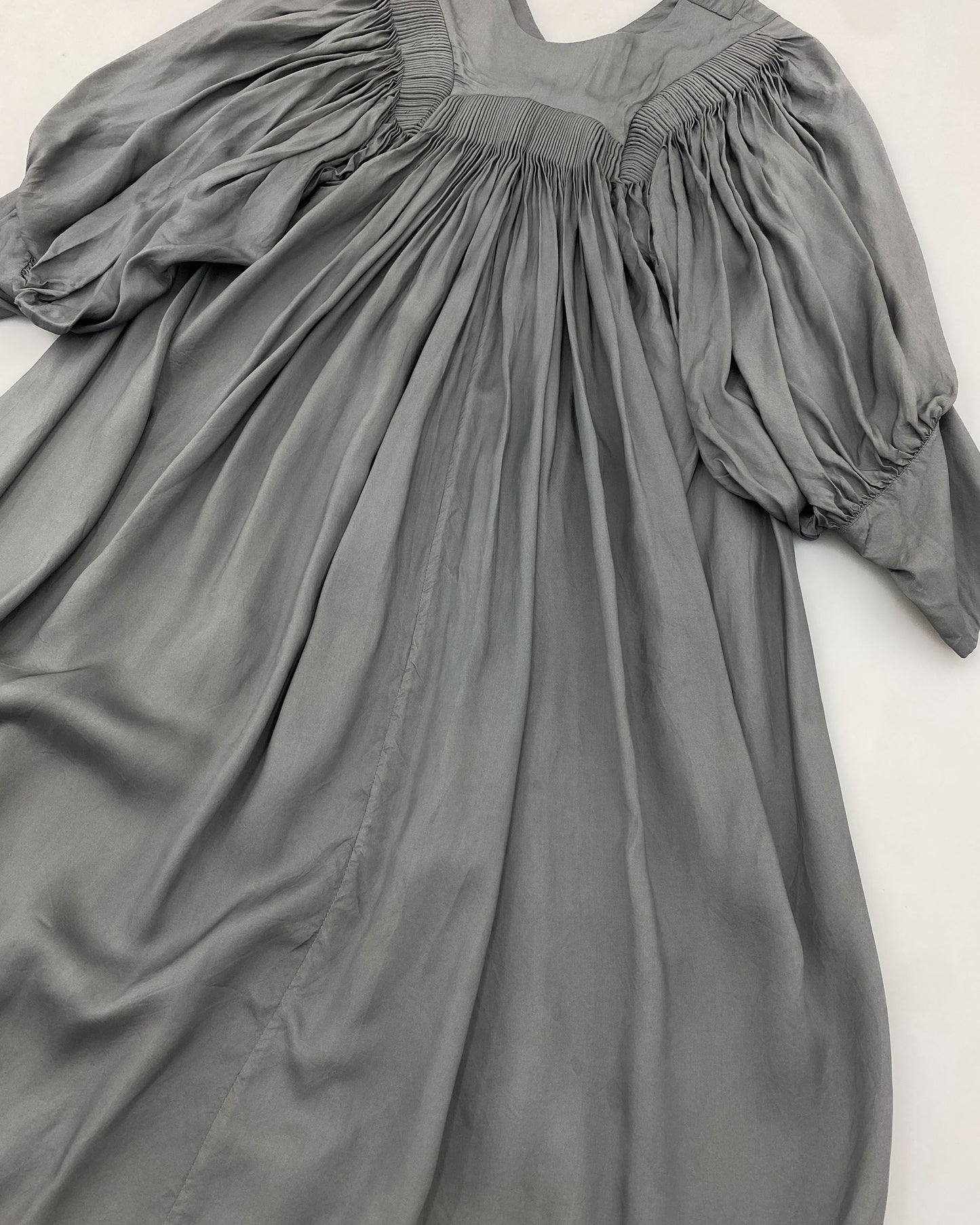 Dries van Noten 2000s Smok Oversized Dress Grey