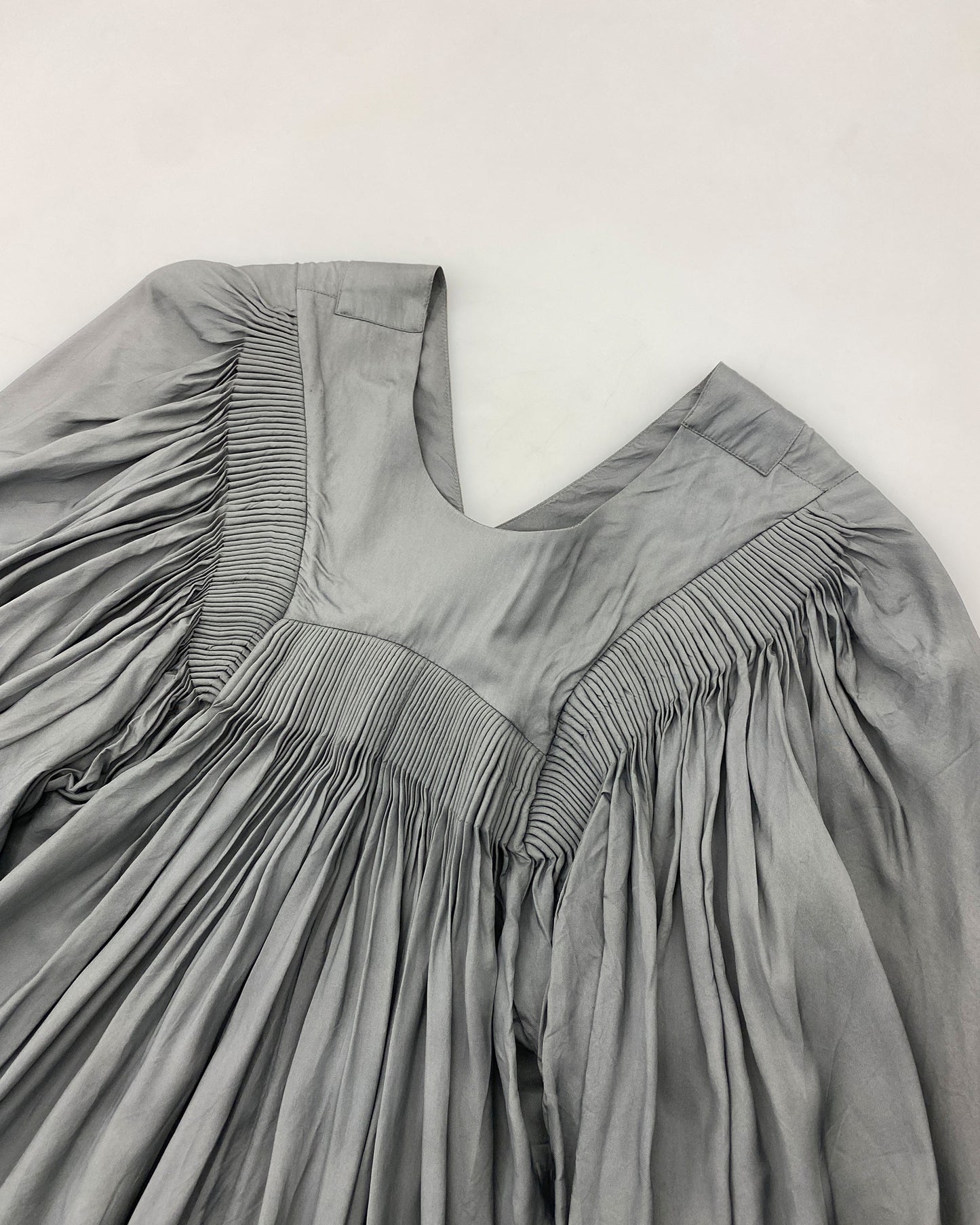 Dries van Noten 2000s Smok Oversized Dress Grey