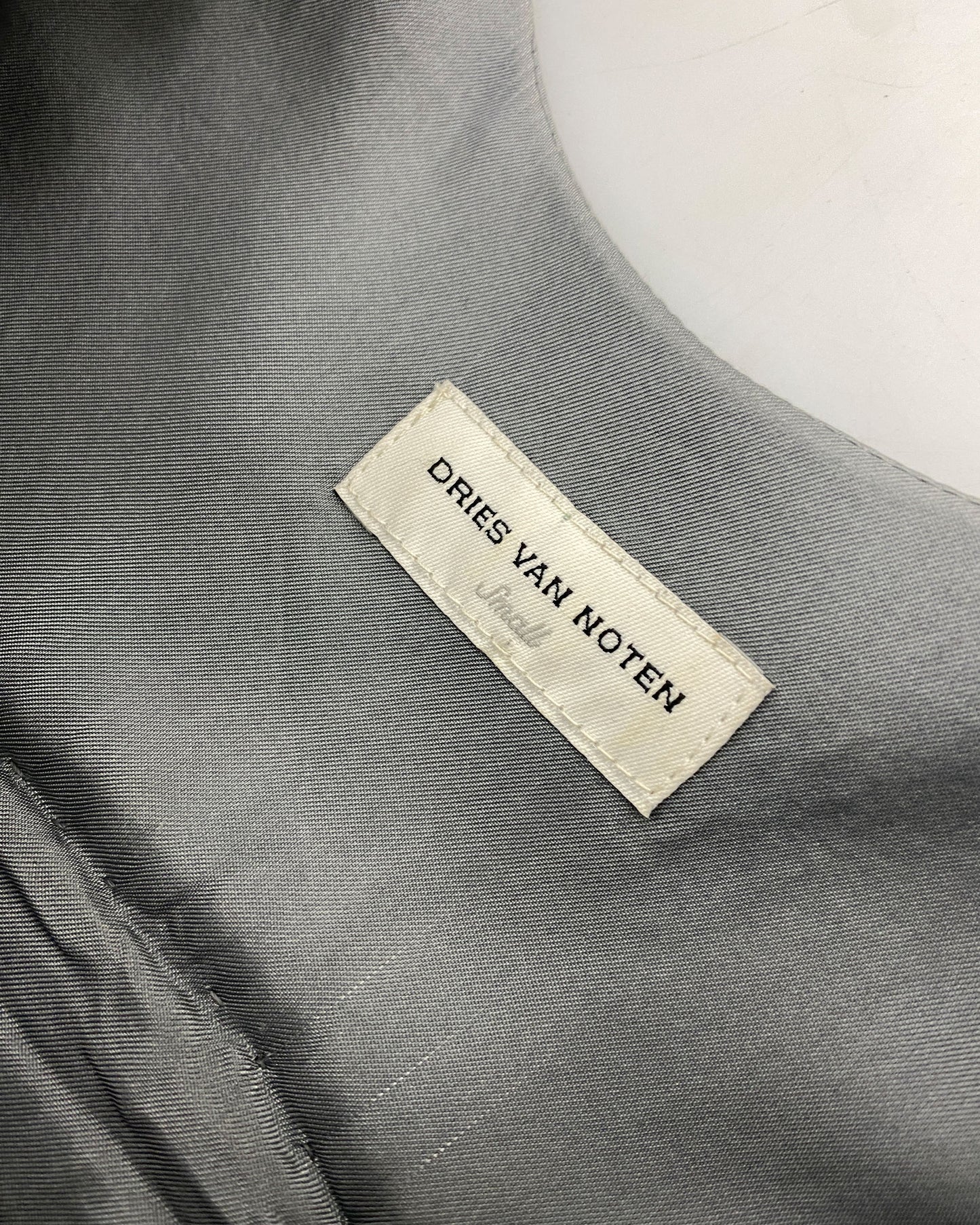 Dries van Noten 2000s Smok Oversized Dress Grey