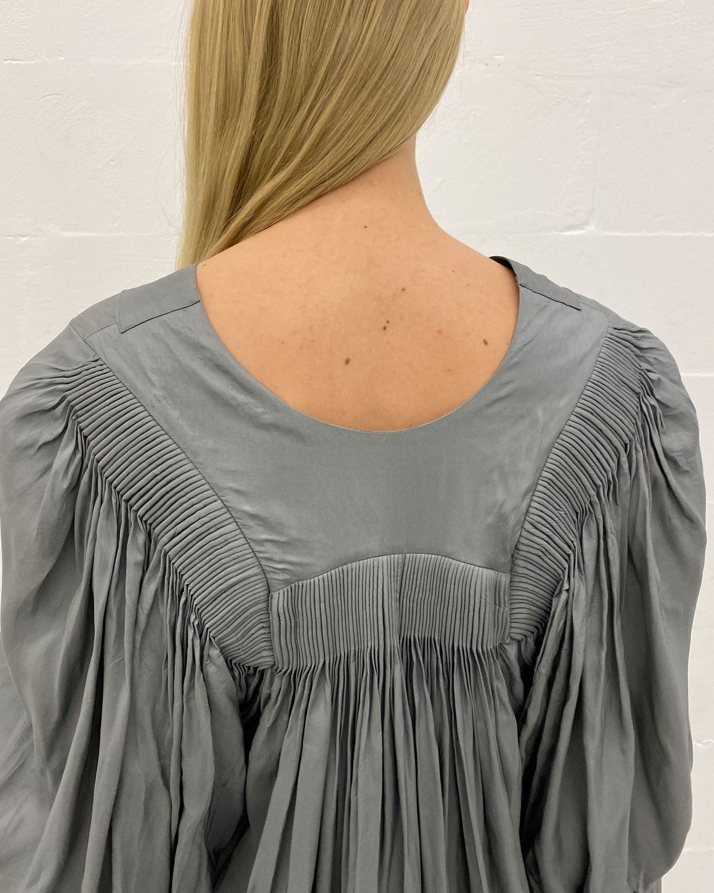 Dries van Noten 2000s Smok Oversized Dress Grey