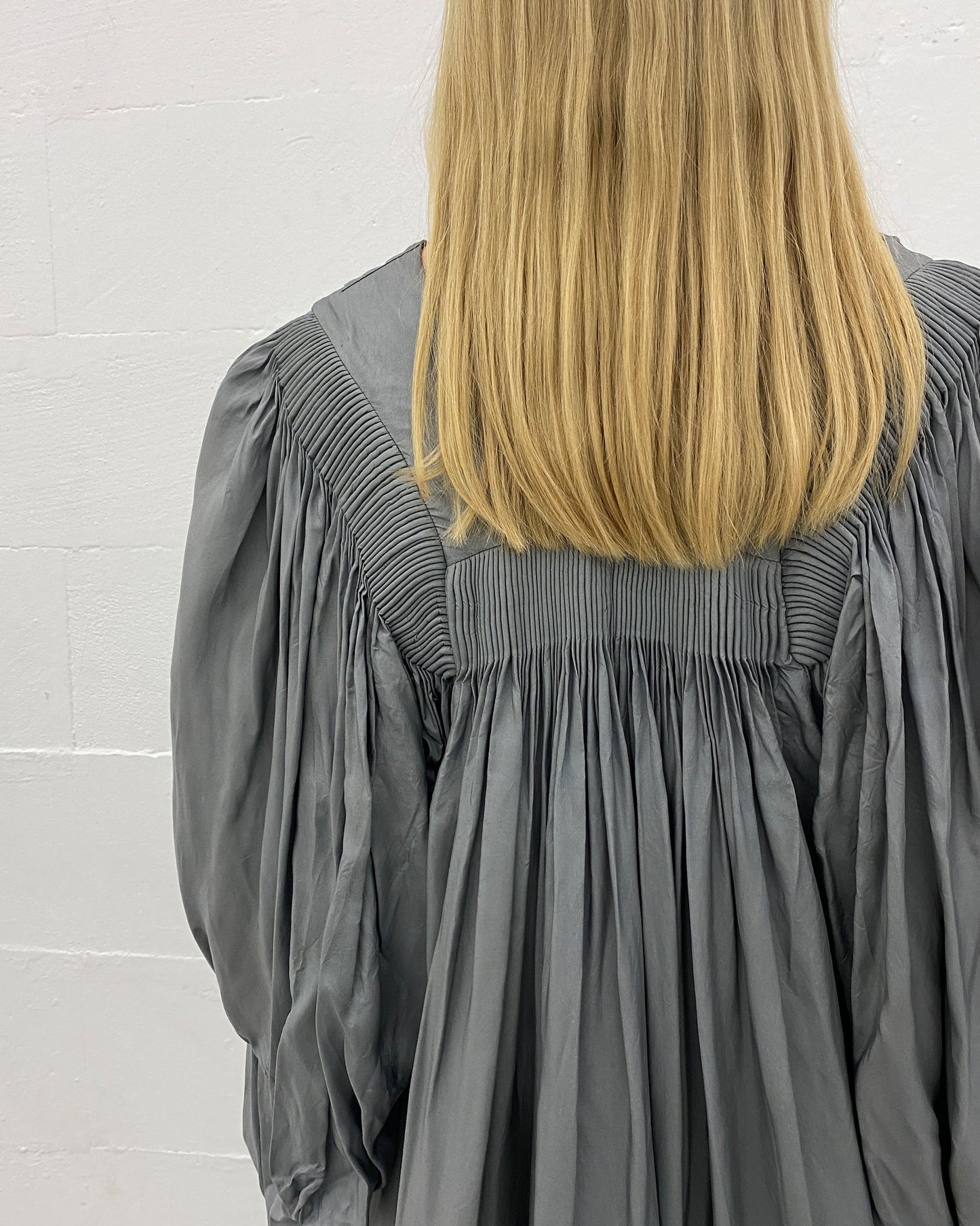 Dries van Noten 2000s Smok Oversized Dress Grey