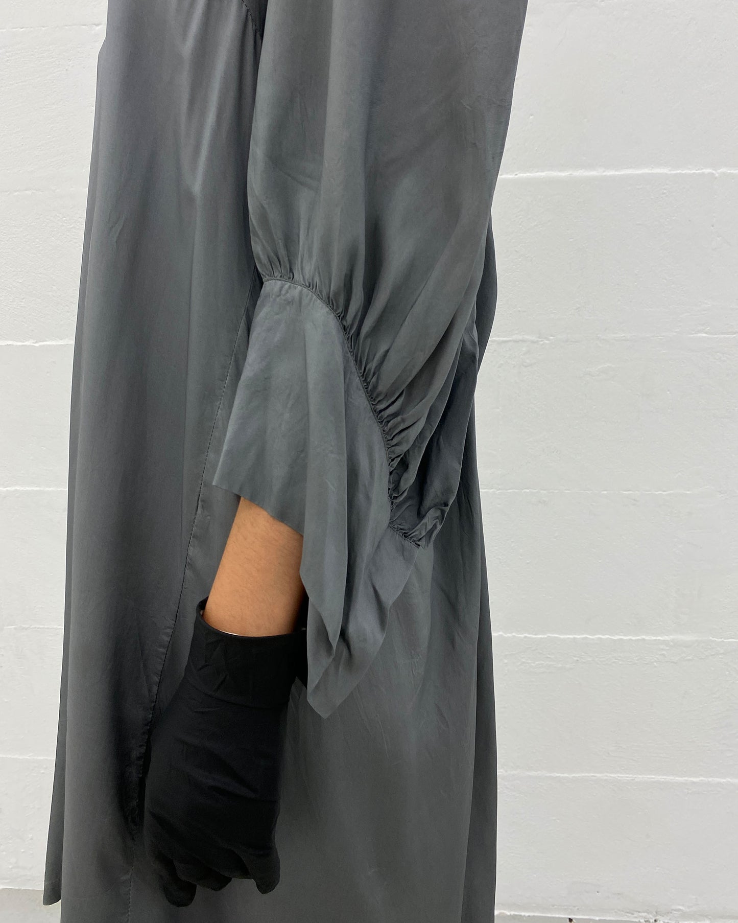 Dries van Noten 2000s Smok Oversized Dress Grey