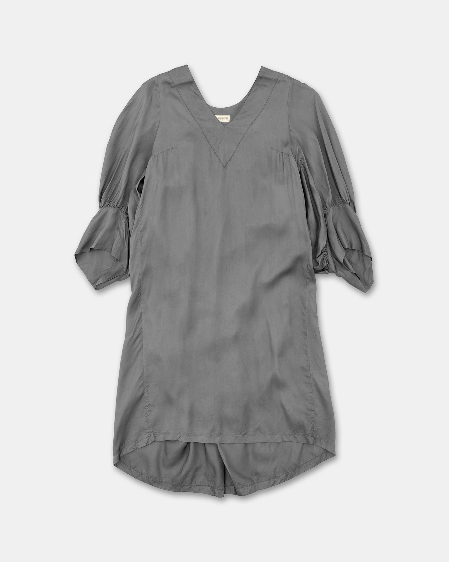 Dries van Noten 2000s Smok Oversized Dress Grey
