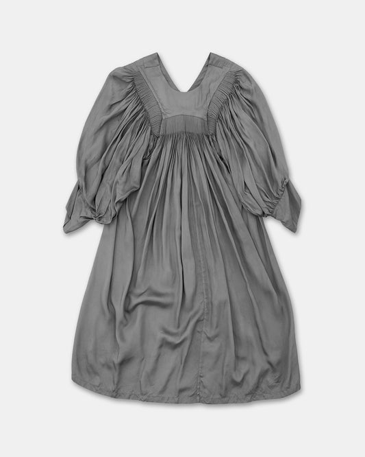 Dries van Noten 2000s Smok Oversized Dress Grey