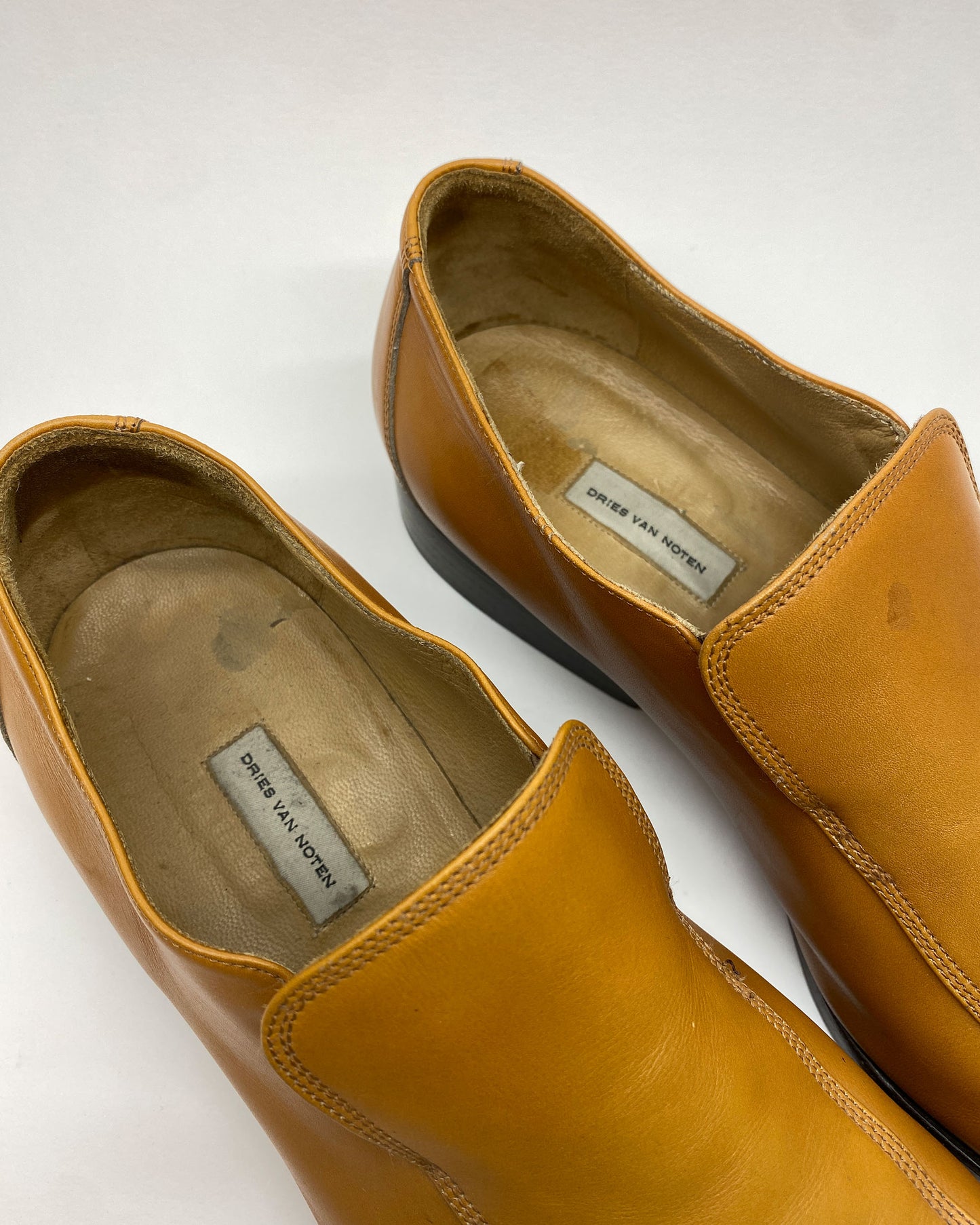 Dries van Noten 1990s Ultra Soft Leather Loafer Light Brown
