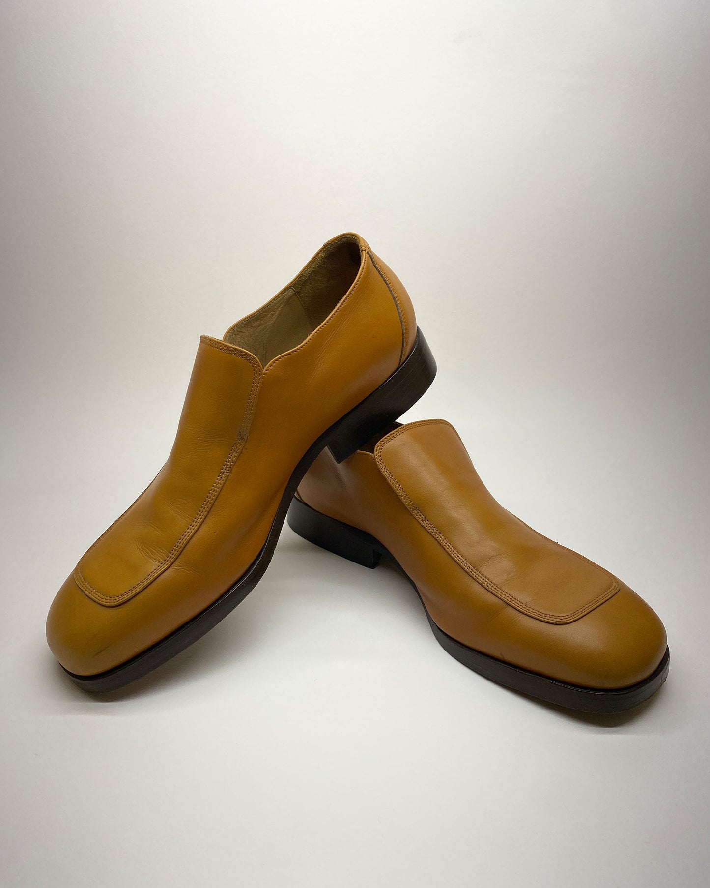 Dries van Noten 1990s Ultra Soft Leather Loafer Light Brown