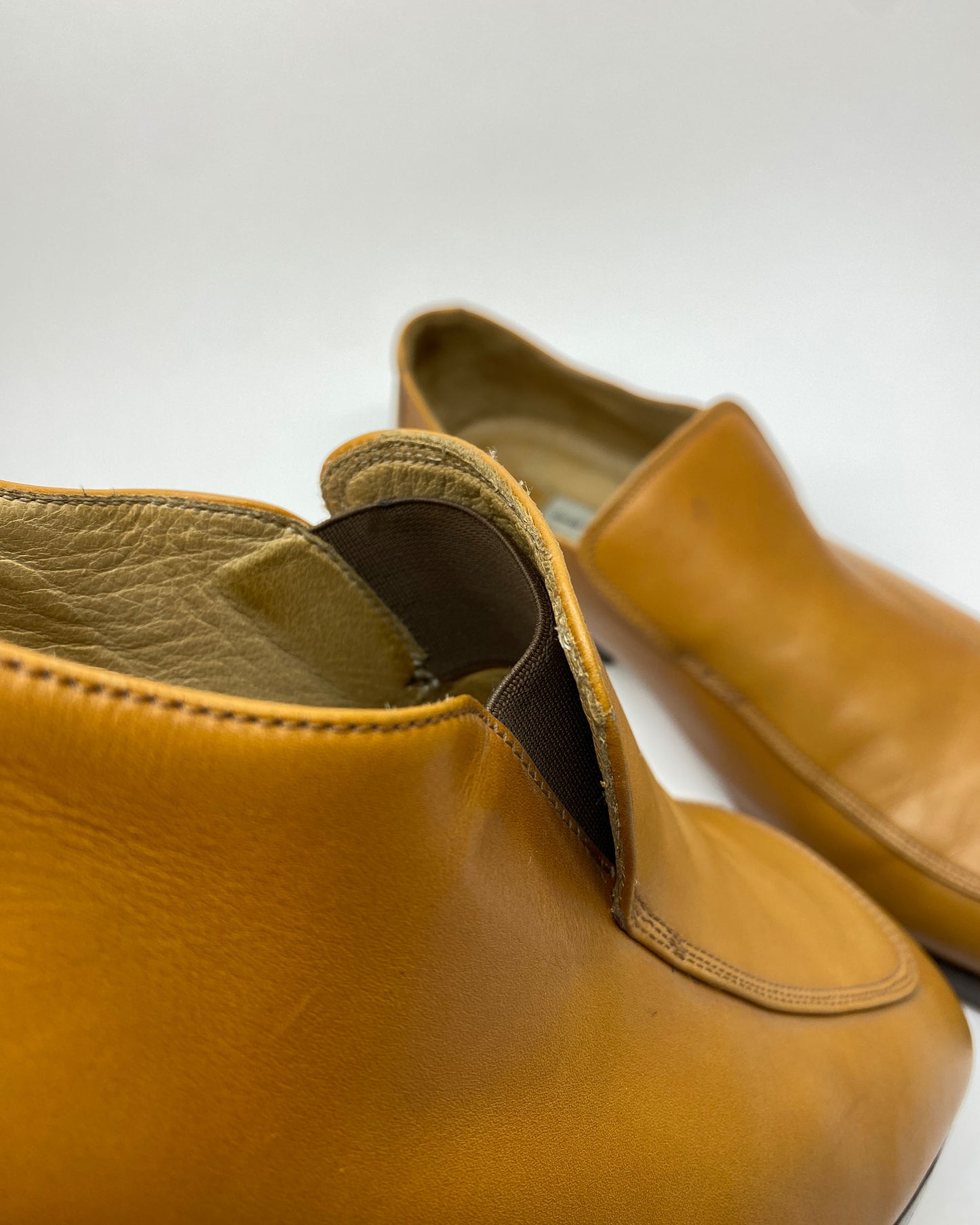 Dries van Noten 1990s Ultra Soft Leather Loafer Light Brown