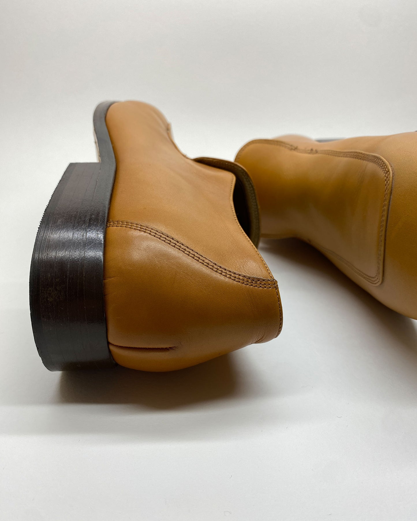 Dries van Noten 1990s Ultra Soft Leather Loafer Light Brown