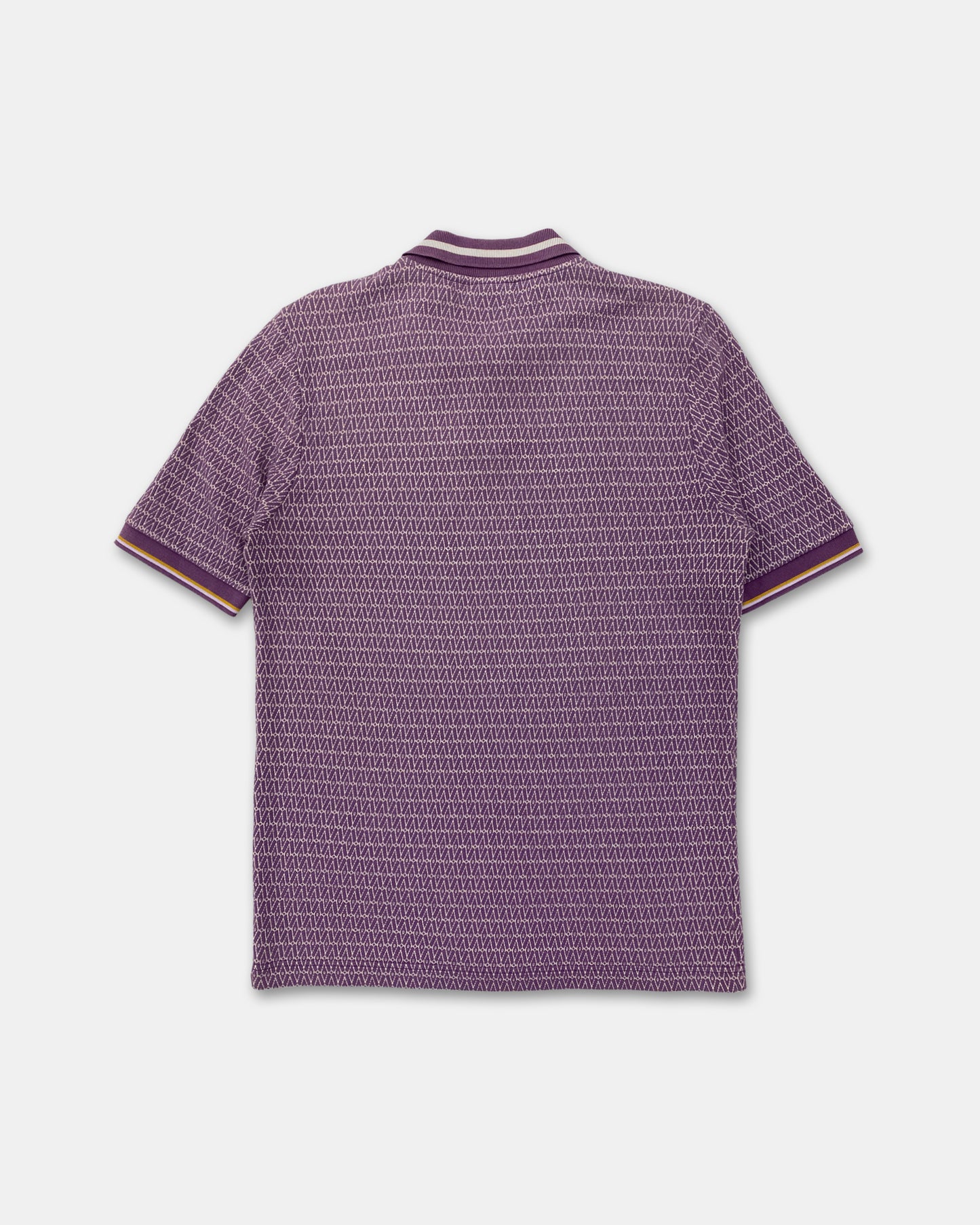 Dries van Noten 2010s Weaving Pattern Polo Shirt Purple