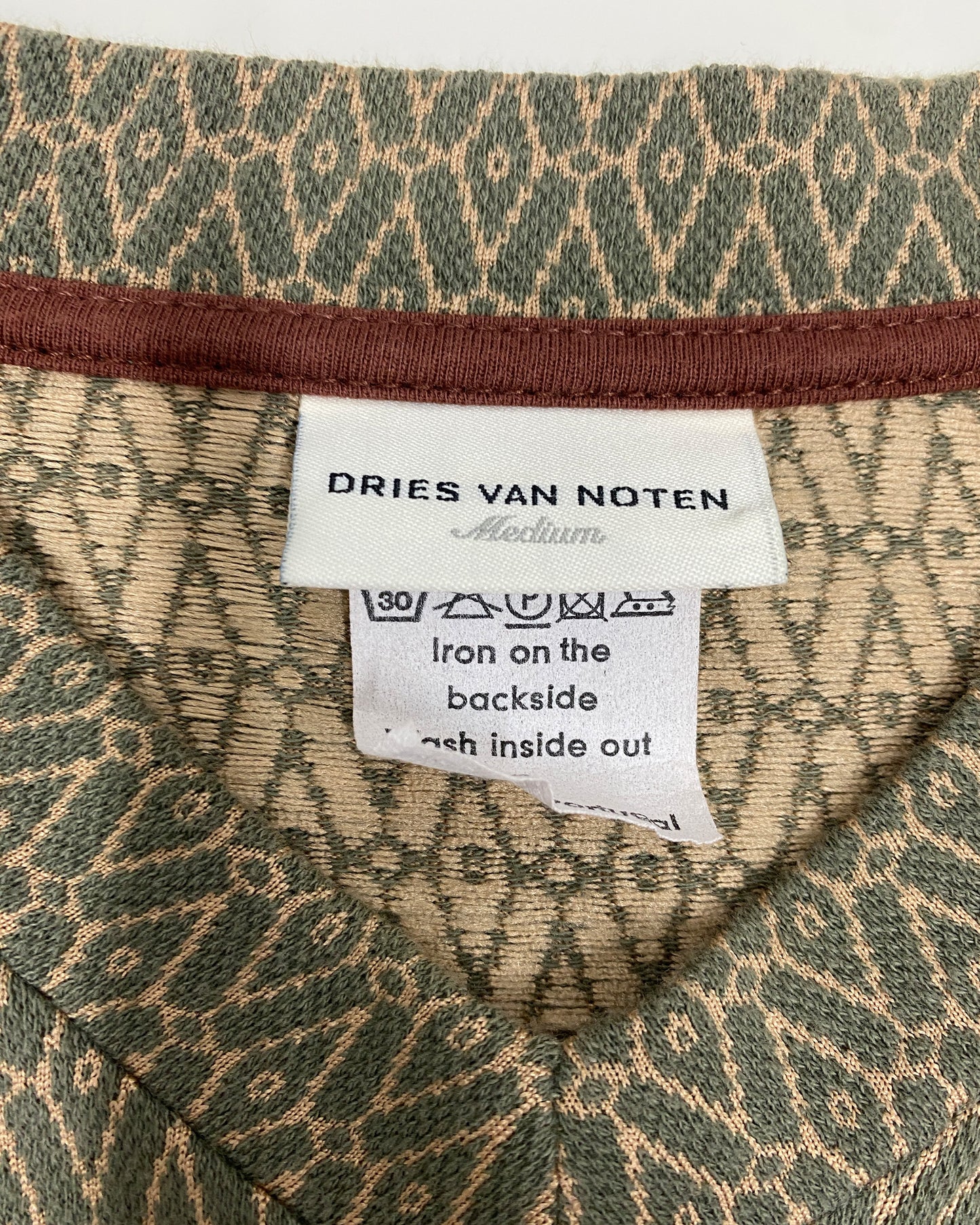Dries van Noten 2000s Flower Print Pattern T-Shirt Black
