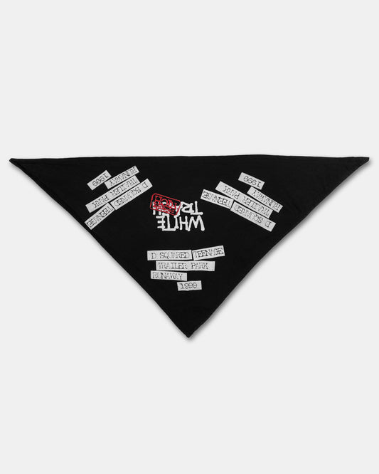 Dsquared2 SS1999 Teenage Trailer Park Runway Triangle Scarf Black