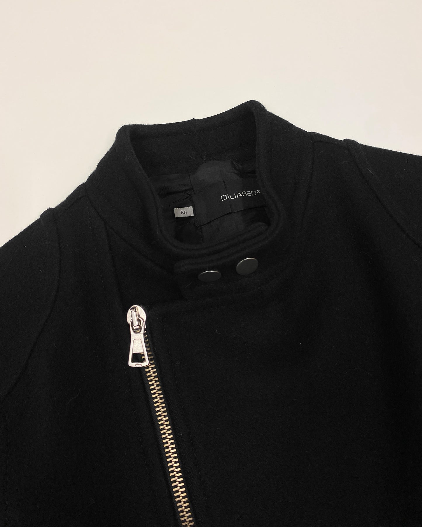 Dsquared2 2000s Racing Wool Jacket Blackx
