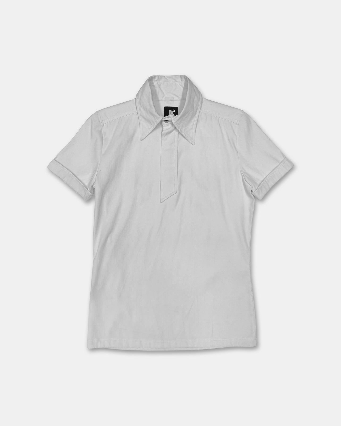 Dsquared2 2000s Short Sleeve Zip Polo Shirt White