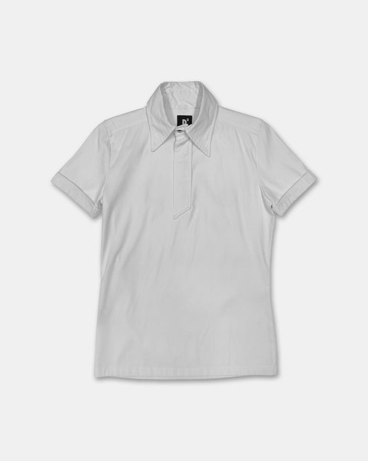 Dsquared2 2000s Short Sleeve Zip Polo Shirt White