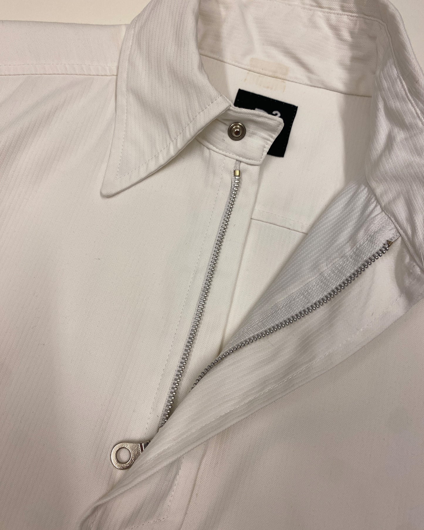 Dsquared2 2000s Short Sleeve Zip Polo Shirt White