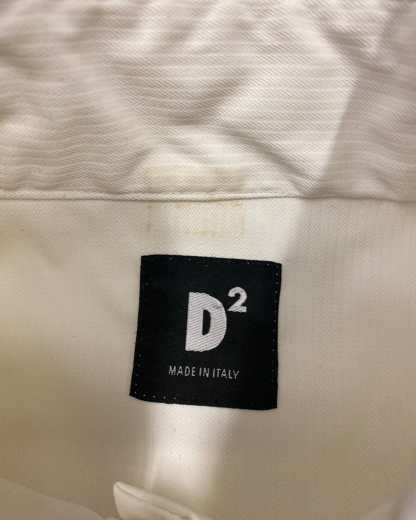 Dsquared2 2000s Short Sleeve Zip Polo Shirt White