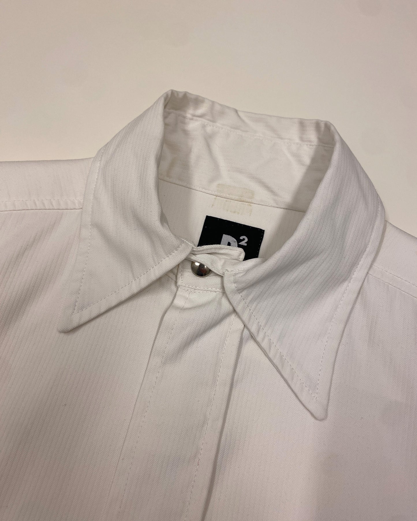 Dsquared2 2000s Short Sleeve Zip Polo Shirt White