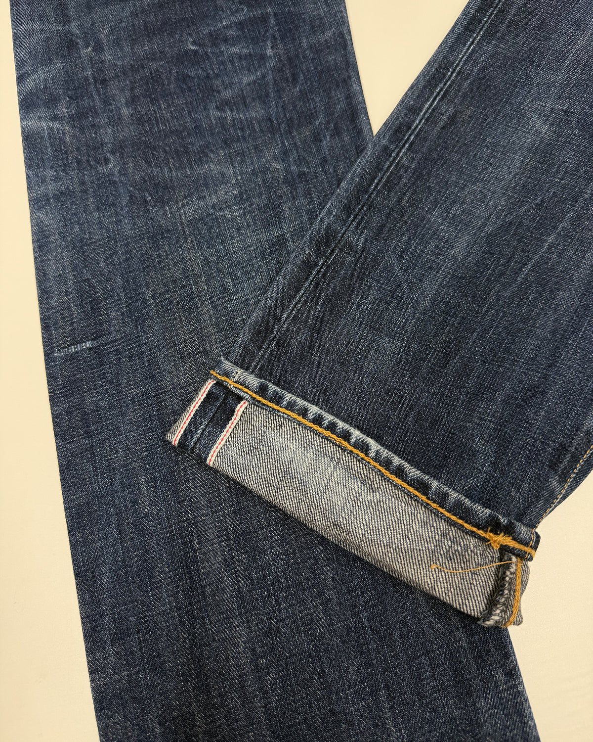 Edwin 2010s Regular Tapered Selvedge Japanese Denim Faded Blue