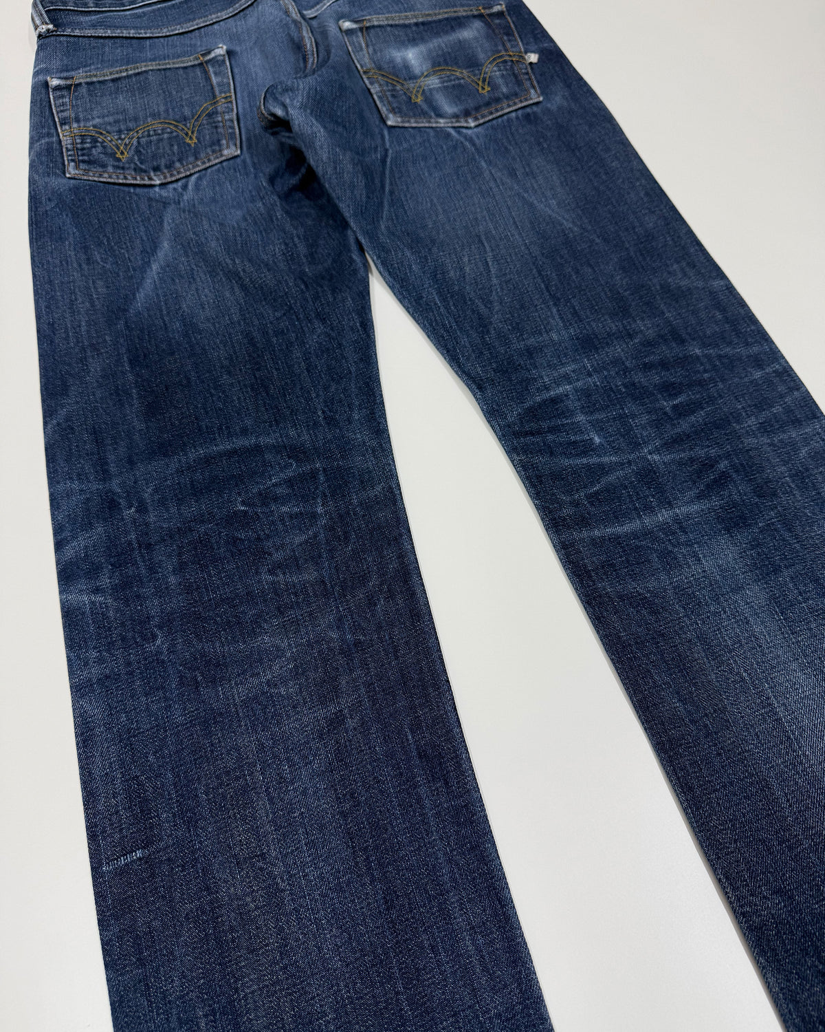Edwin 2010s Regular Tapered Selvedge Japanese Denim Faded Blue