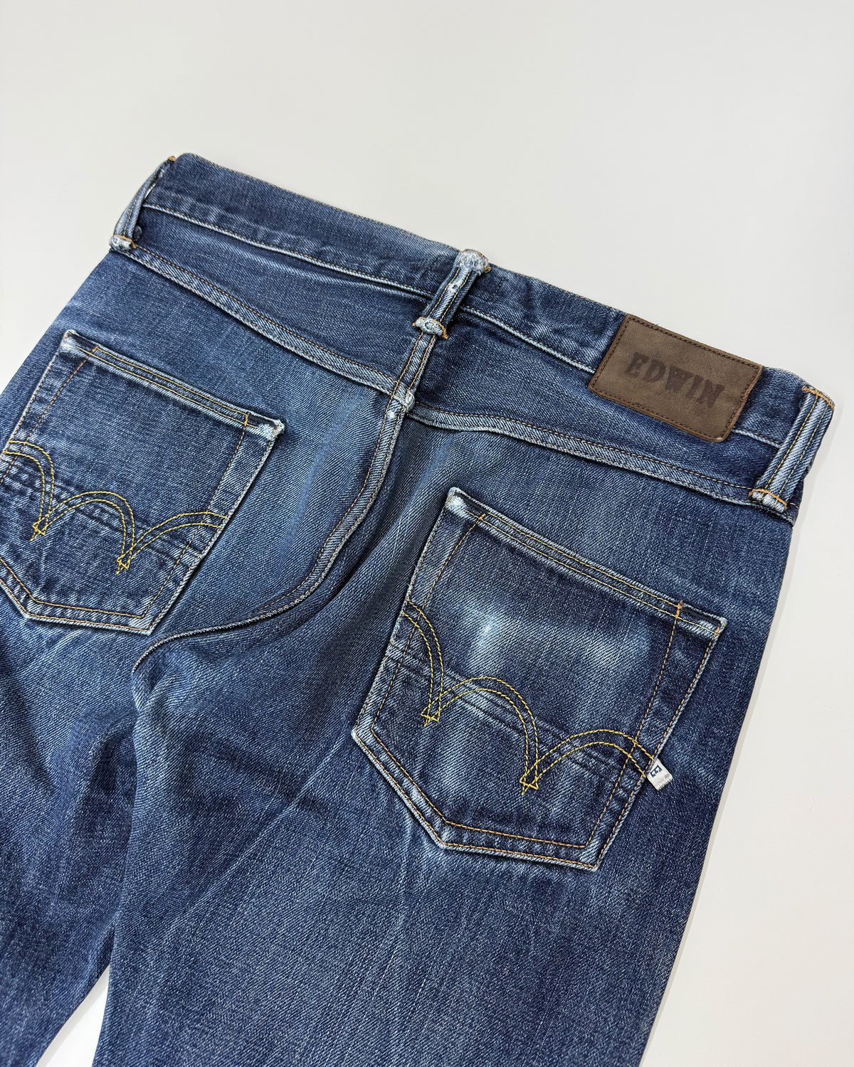 Edwin 2010s Regular Tapered Selvedge Japanese Denim Faded Blue