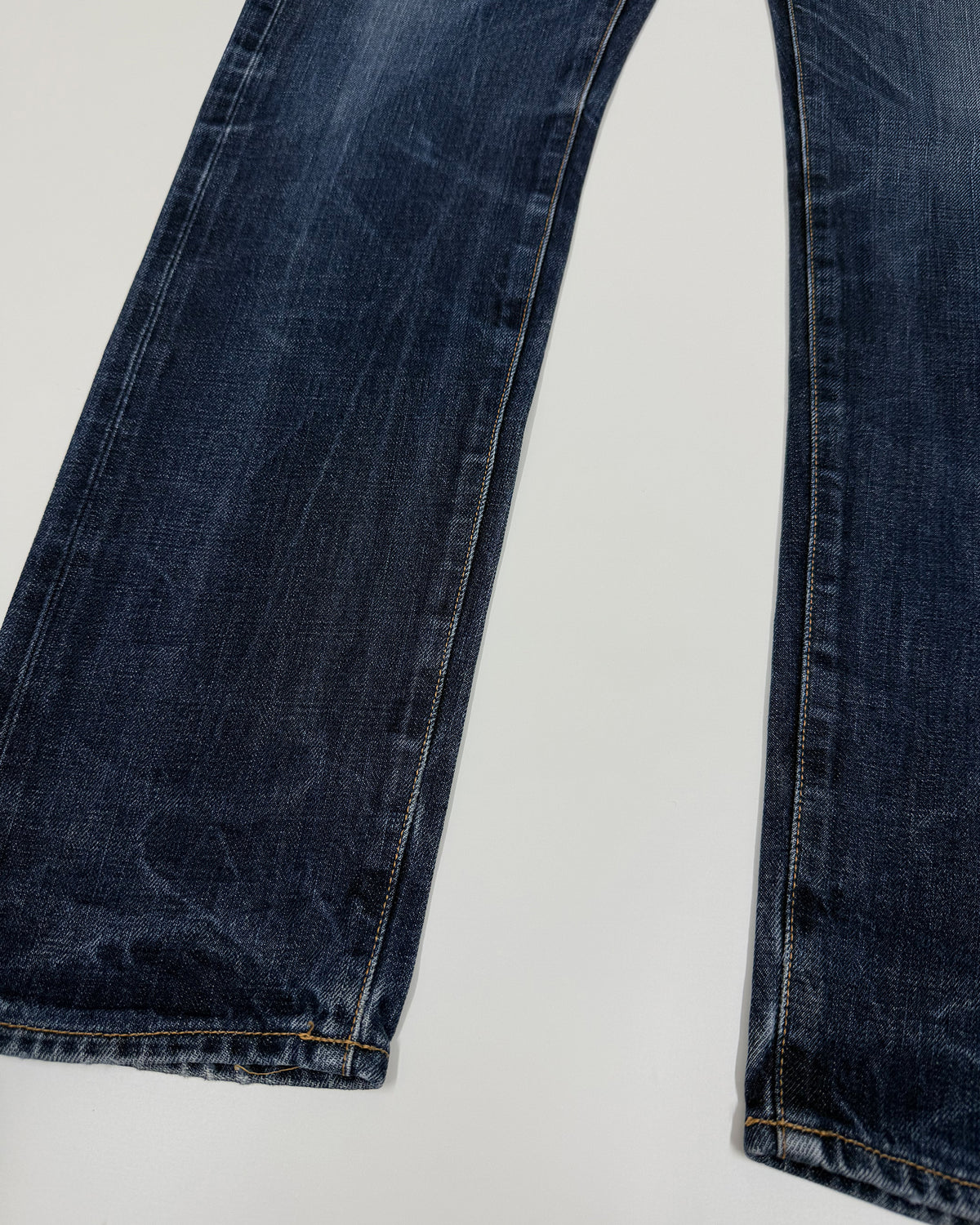 Edwin 2010s Regular Tapered Selvedge Japanese Denim Faded Blue