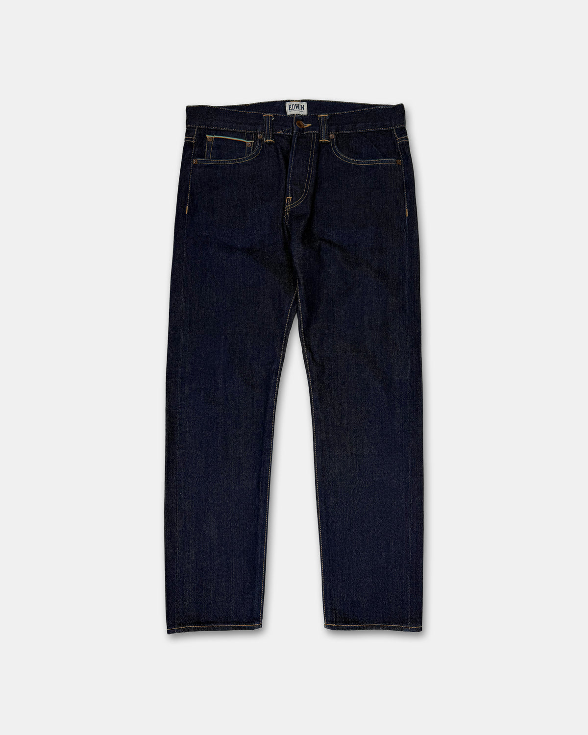 Edwin 2010s Tapered Selvedge Japanese Denim Dark Blue