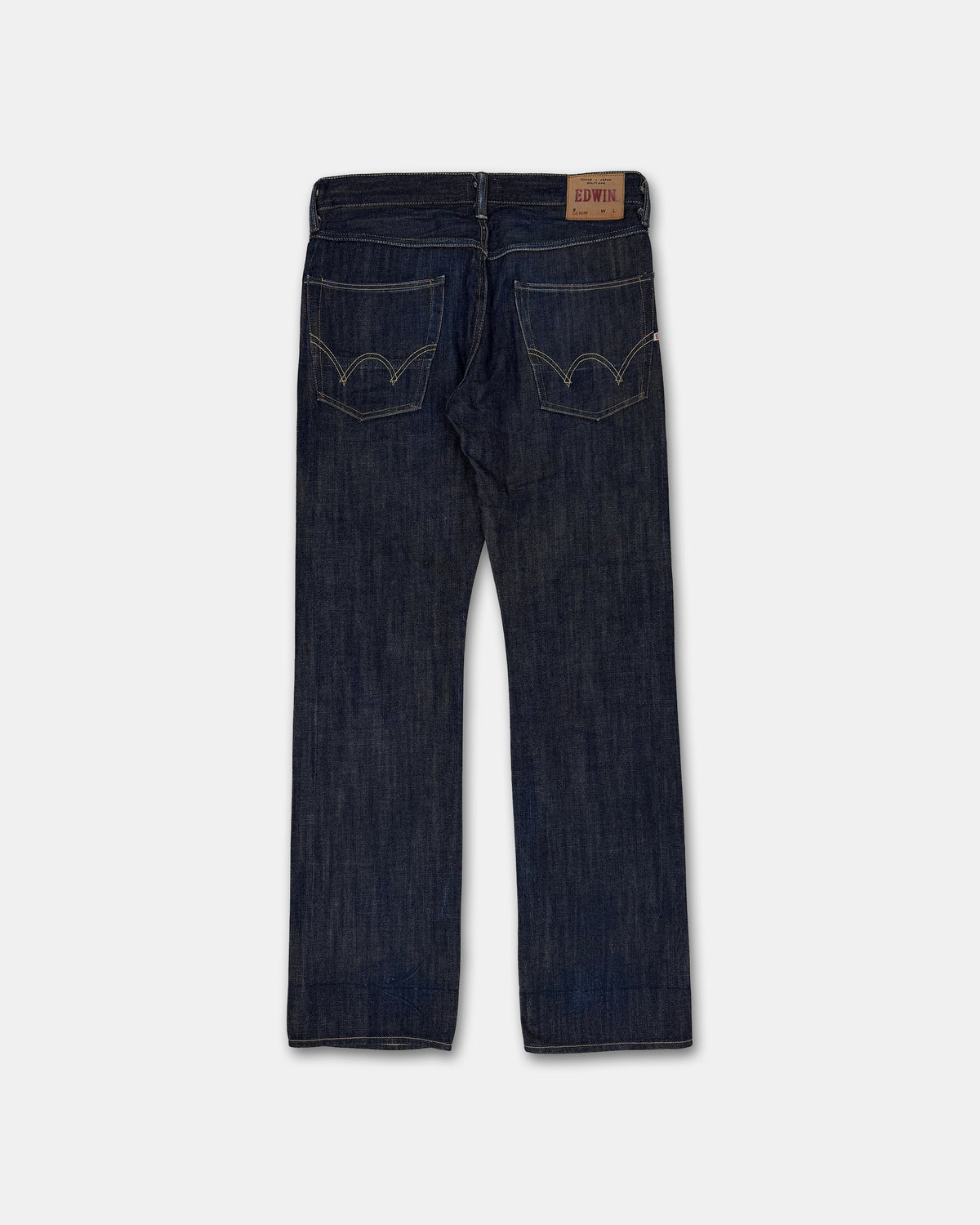 Edwin 2010s Straight Leg Selvedge Denim Raw Blue
