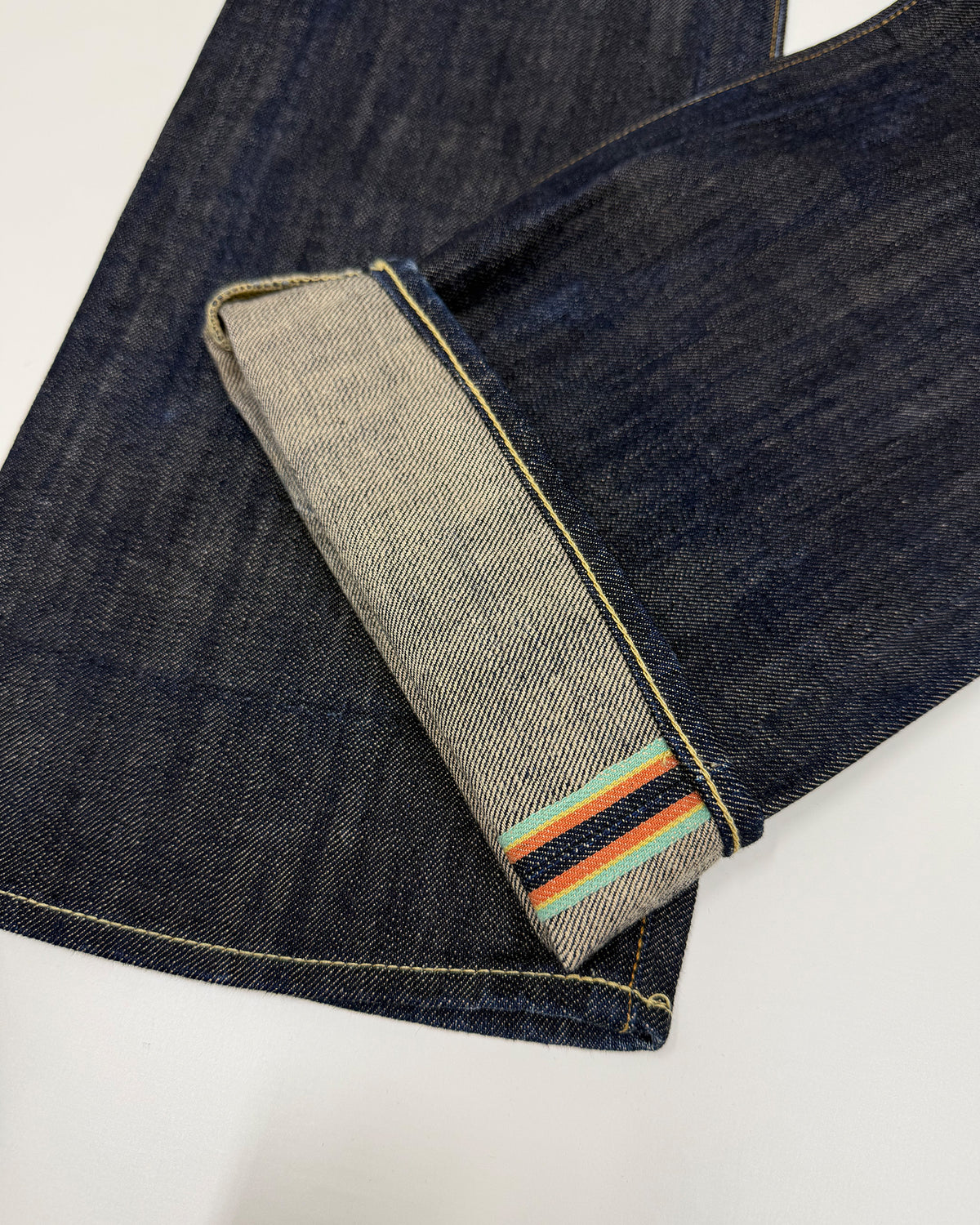 Edwin 2010s Straight Leg Selvedge Denim Raw Blue