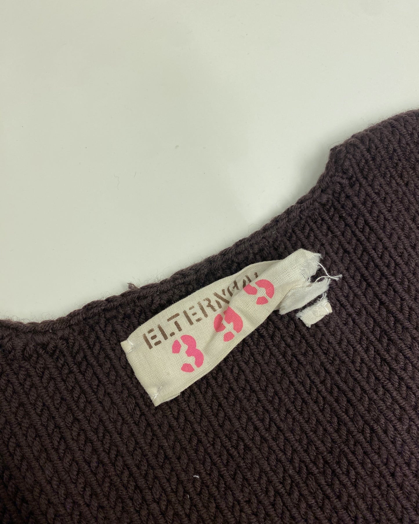 Elternhaus 2000s Tank Knit Sweater Vest Brown