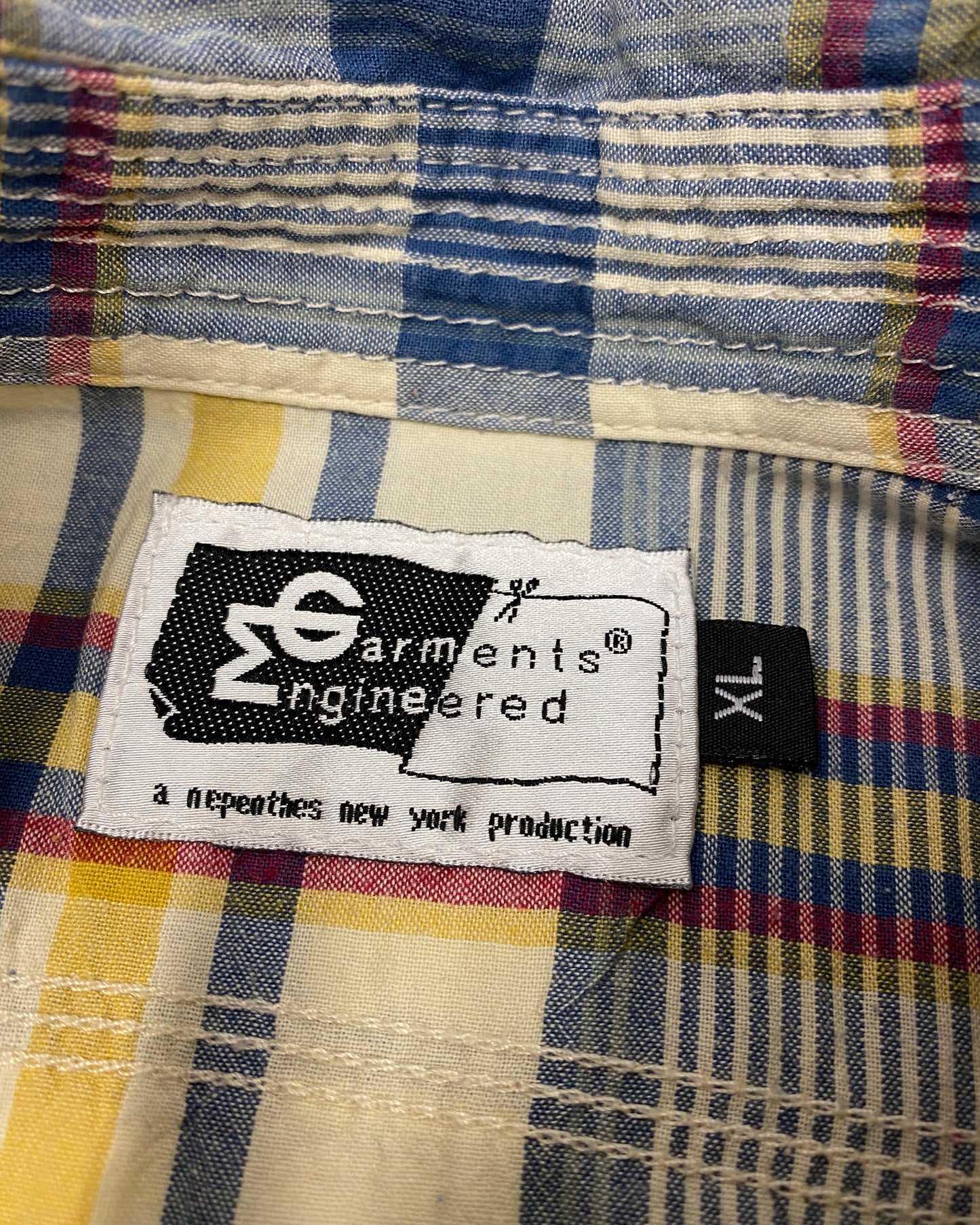 Engineered Garments 2000s Tartan Checkered Work Shirt Multicolor