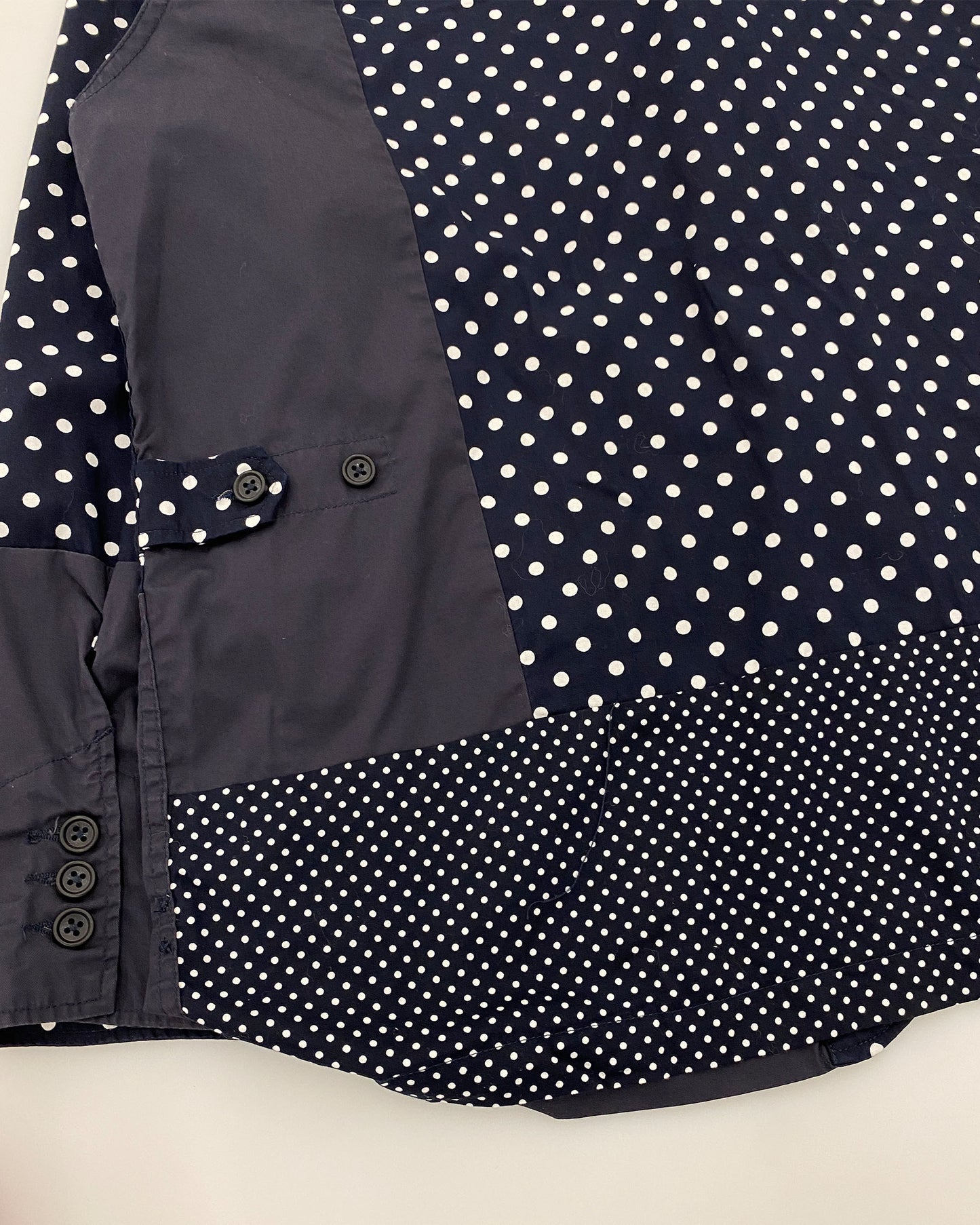 Engineered Garments SS2019 Polka Dot Cotton Blazer Jacket Navy