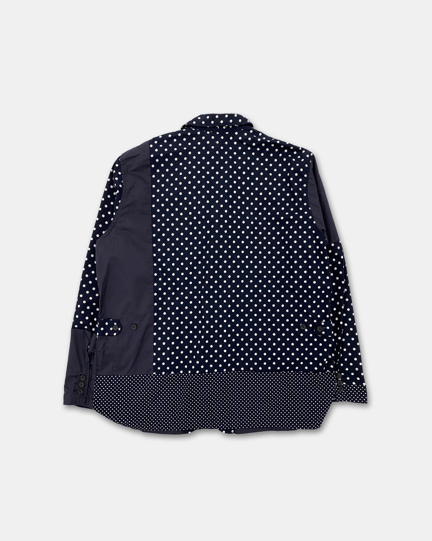 Engineered Garments SS2019 Polka Dot Cotton Blazer Jacket Navy