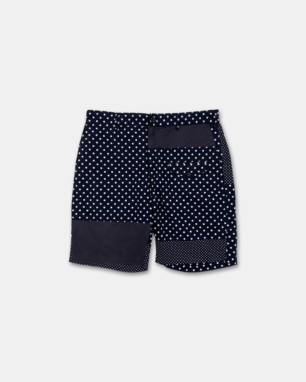 Engineered Garments SS2019 Polka Dot Cotton Shorts Navy
