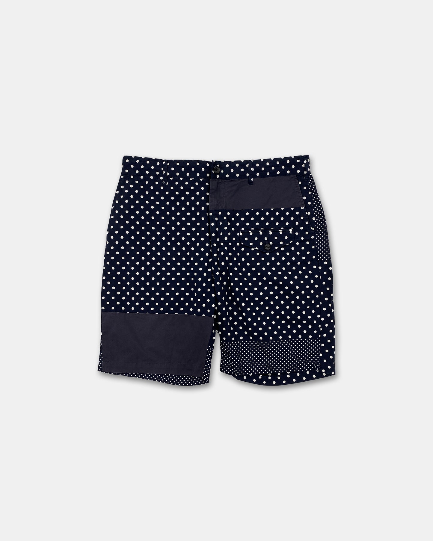 Engineered Garments SS2019 Polka Dot Cotton Shorts Navy