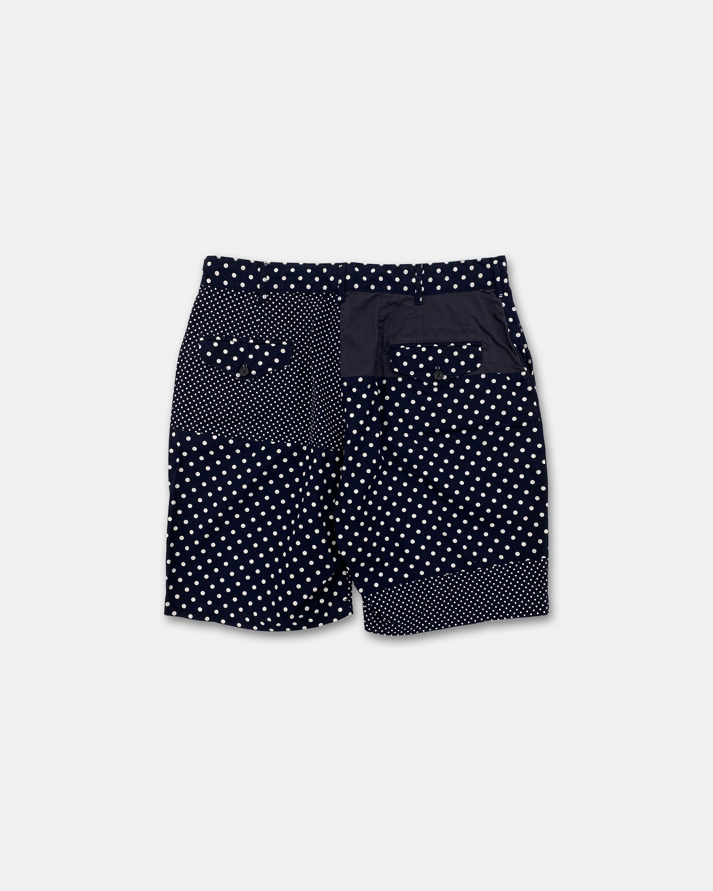 Engineered Garments SS2019 Polka Dot Cotton Shorts Navy