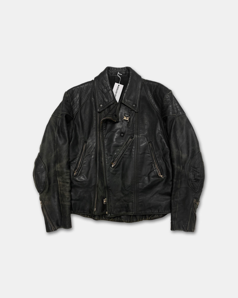 Erdmann-Lederbekleidung 1970s Trashed Leatherjacket Black