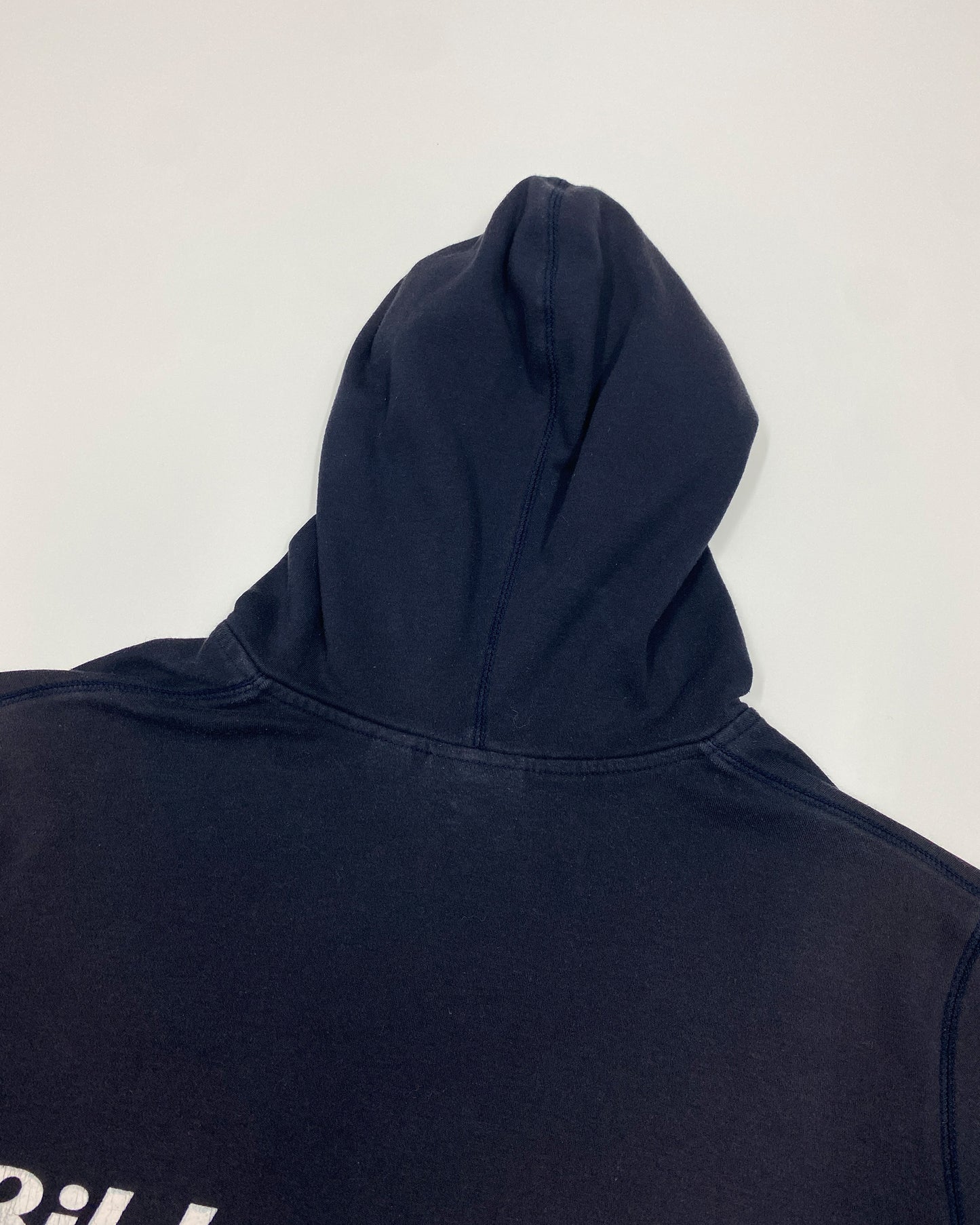Esprit Active 2000s Bildet Banden Hooded T-Shirt Top Navy
