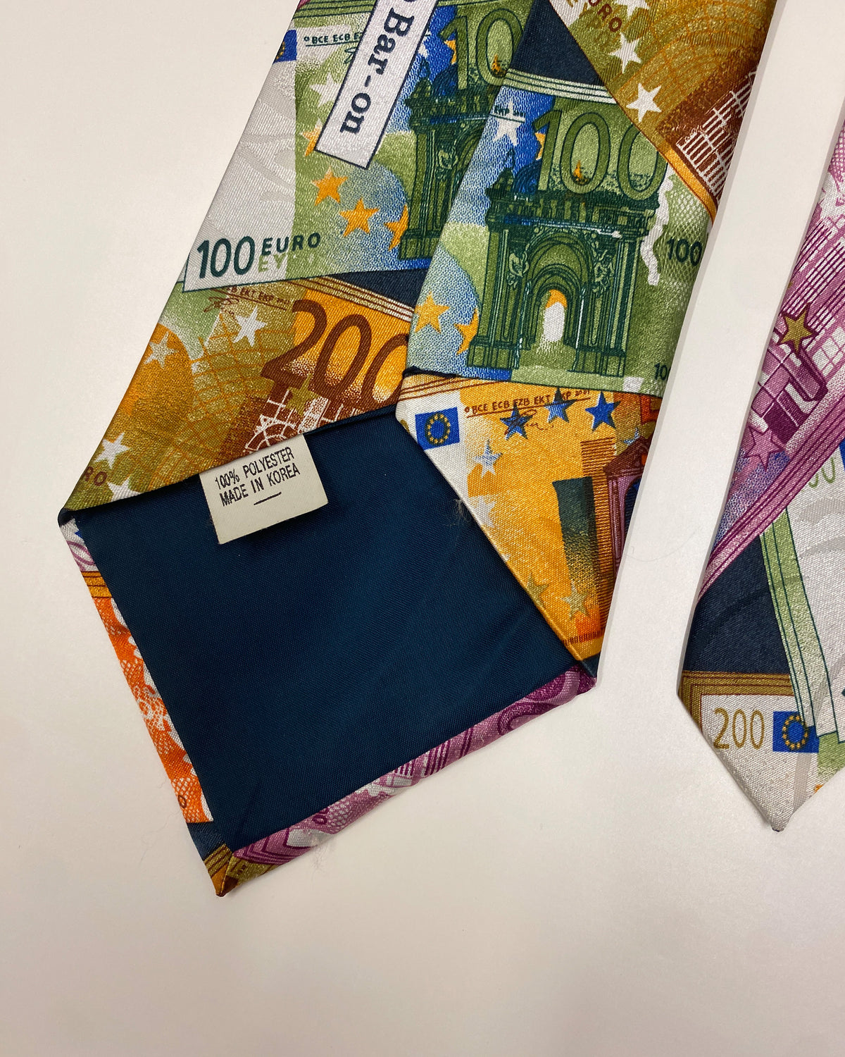 René Chagal 2000s Euro Money Print Tie Multicolor