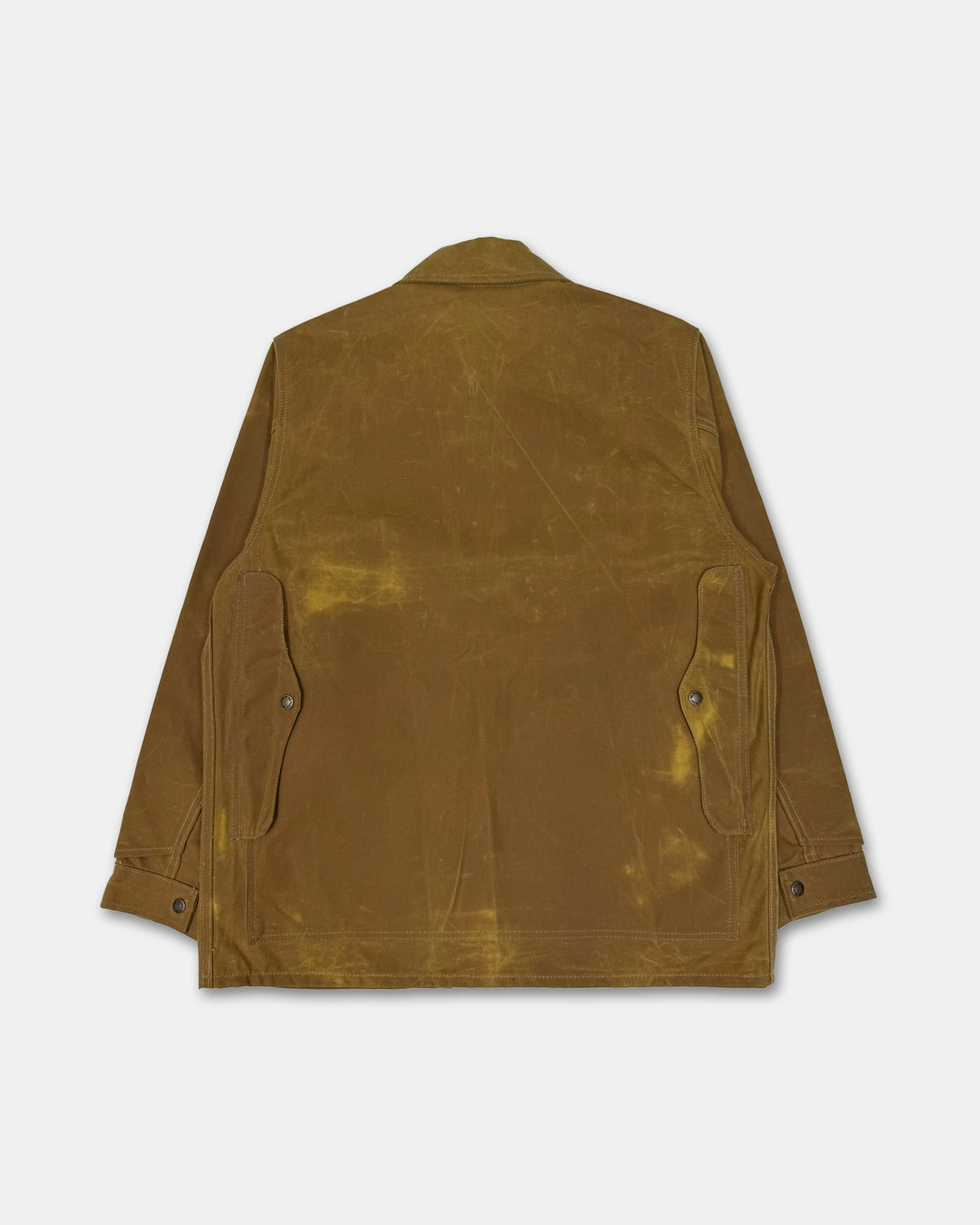 Filson Garment 2010s Made in USA Tin Cloth Cruiser Wax Jacket Brown